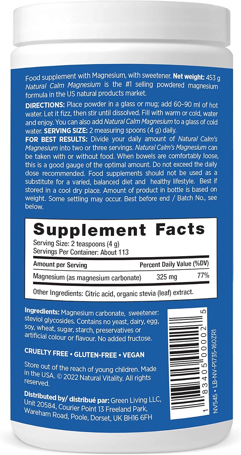 Vegan, gluten-free, vitality mineral 