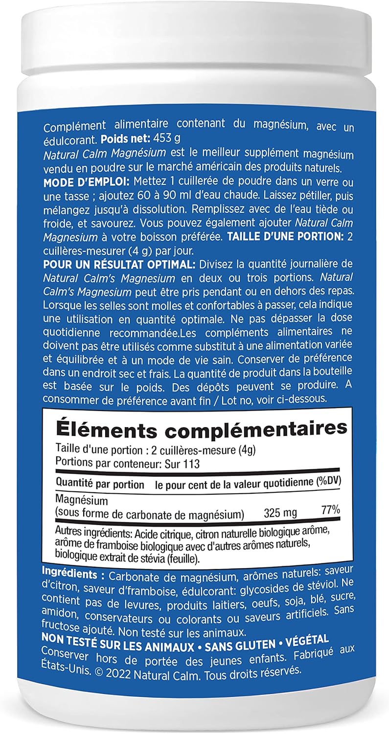 Natural Vitality Natural Calm | Raspberry Lemon | 453 Gm