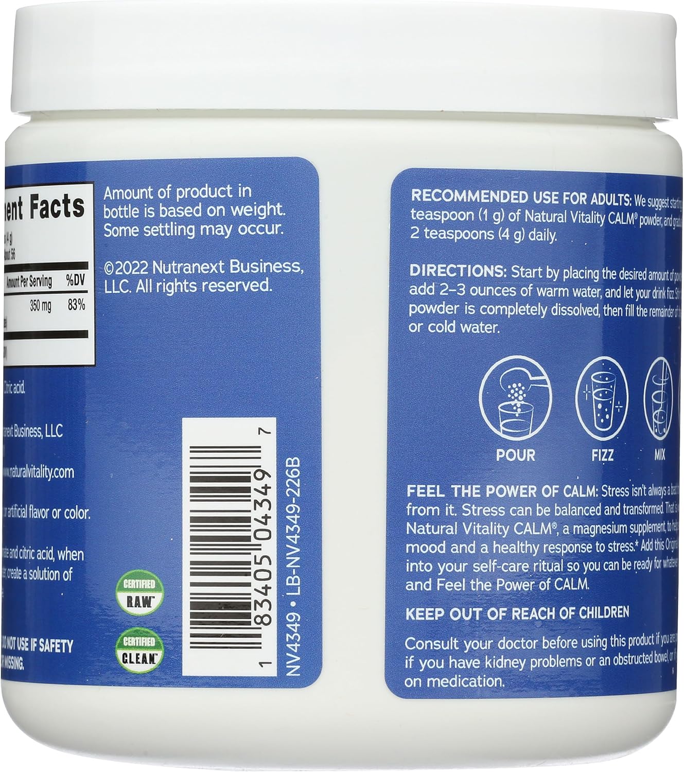 Natural Vitality Natural Calm | Unflavored | 226g