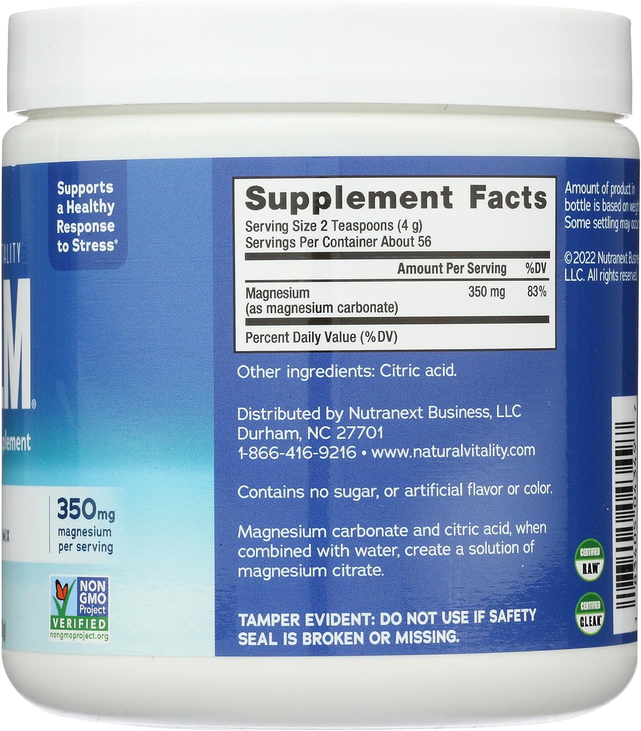 Natural Vitality Natural Calm | Unflavored | 226g