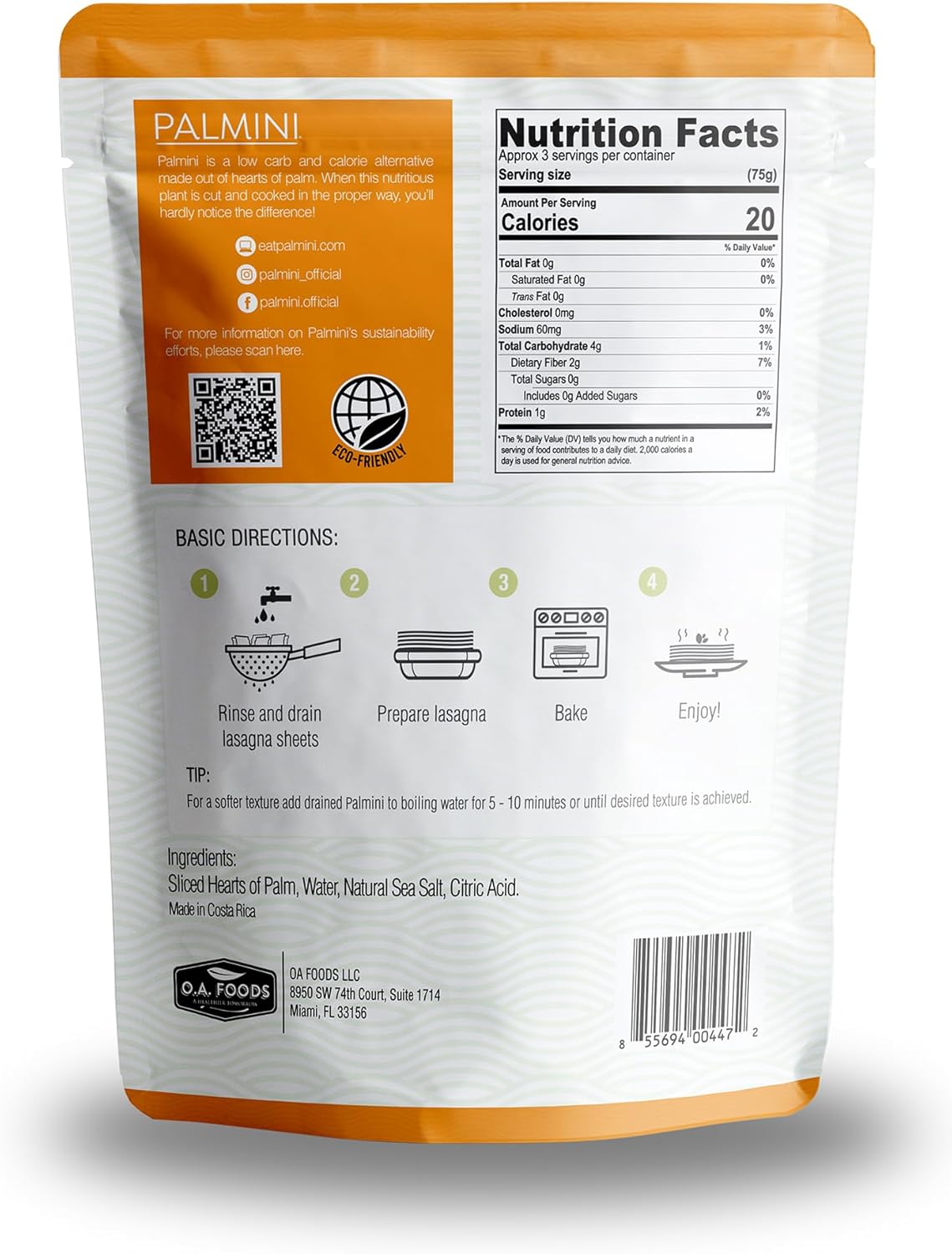 Palmini Lasagna | 12 Oz