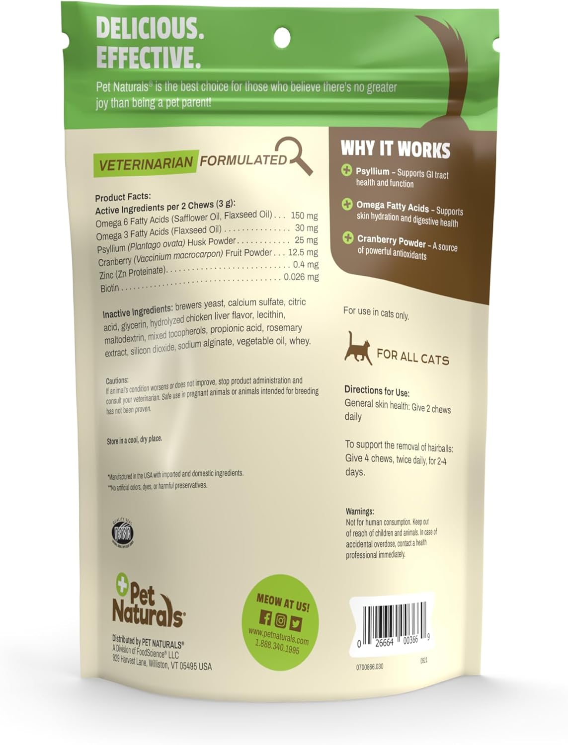 Pet Naturals Hairball | 30 Chews
