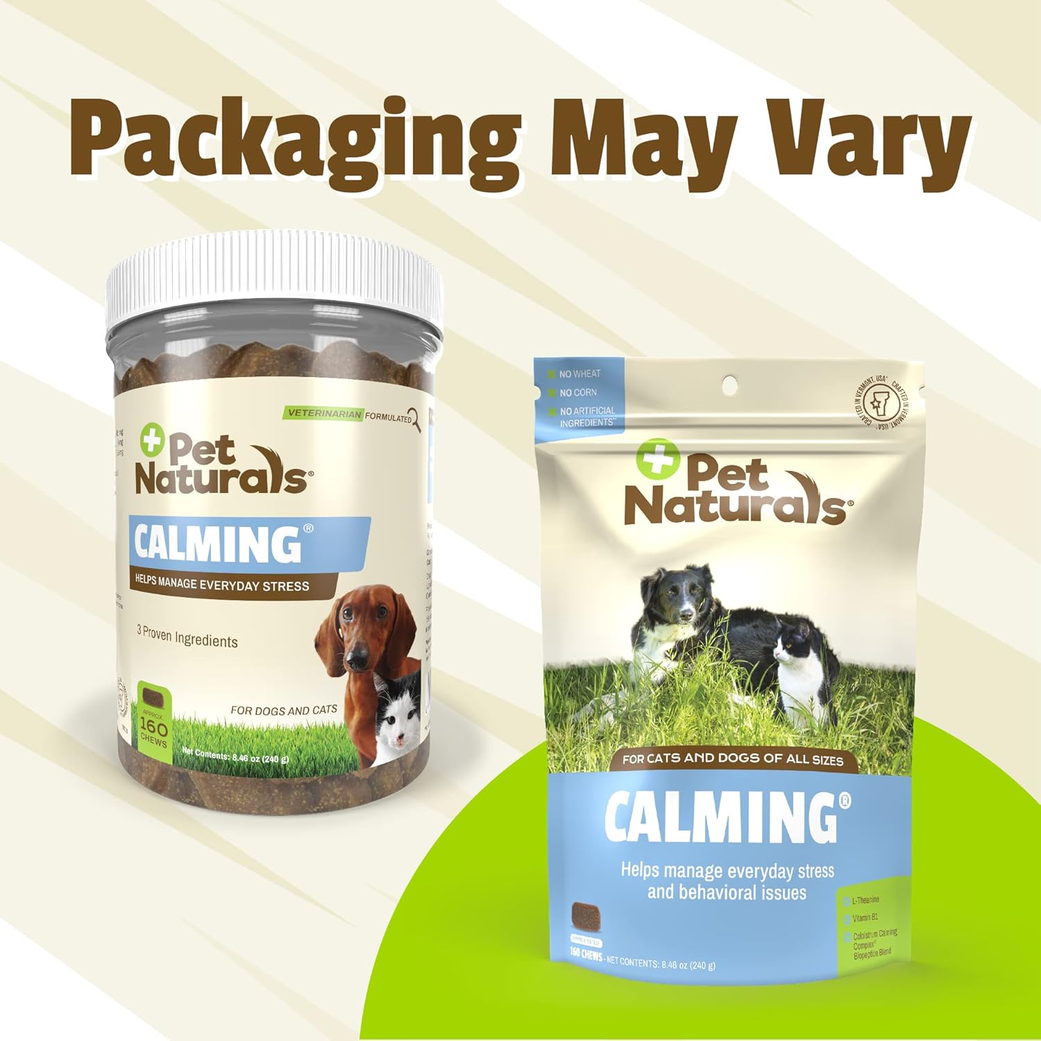 Pet Naturals Calming Chews | Chicken Flavor | 160 Chews