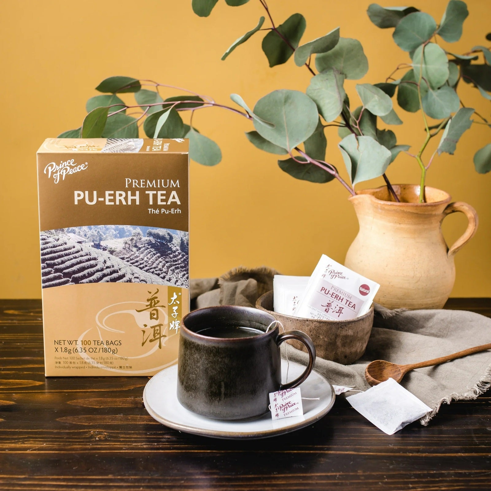 Prince Of Peace Premium Pu-erh Tea | 100 teabags