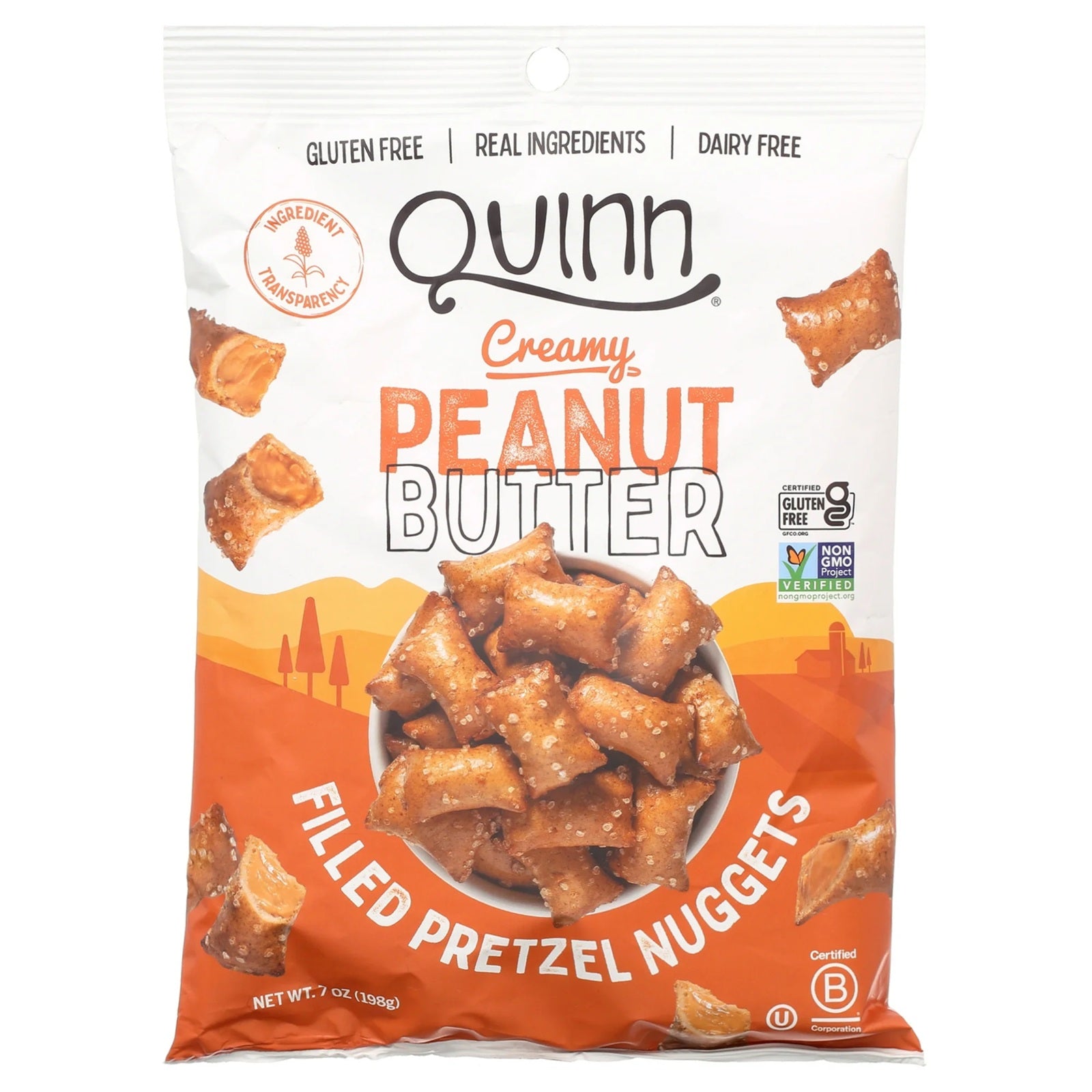 Quinn Popcorn | Creamy Peanut Butter Filled | 7 Oz
