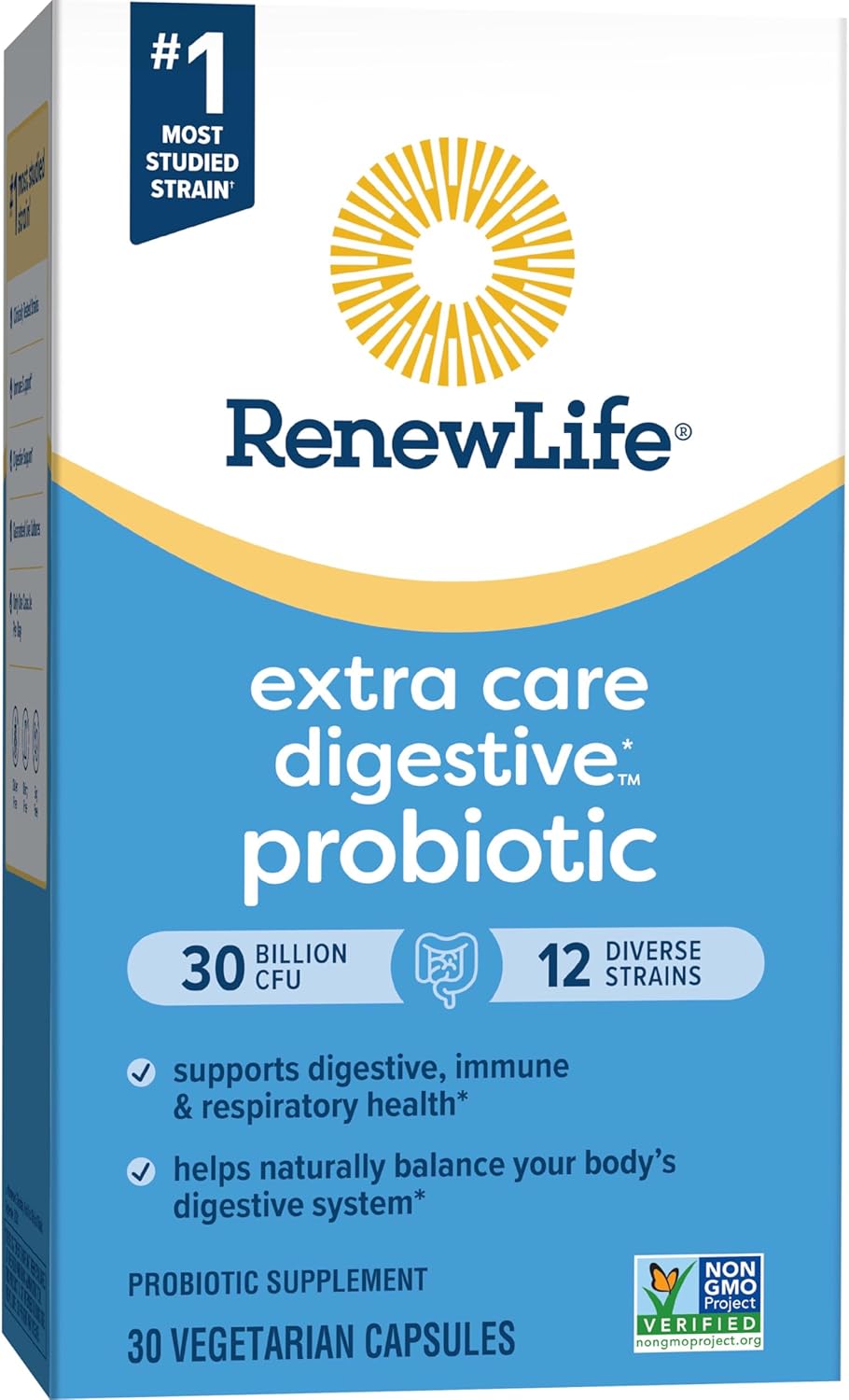 Renew Life, Extra Care, Ultimate Flora Probiotic, 30 Billion Live Cultures, 30 Vegetable Capsules
