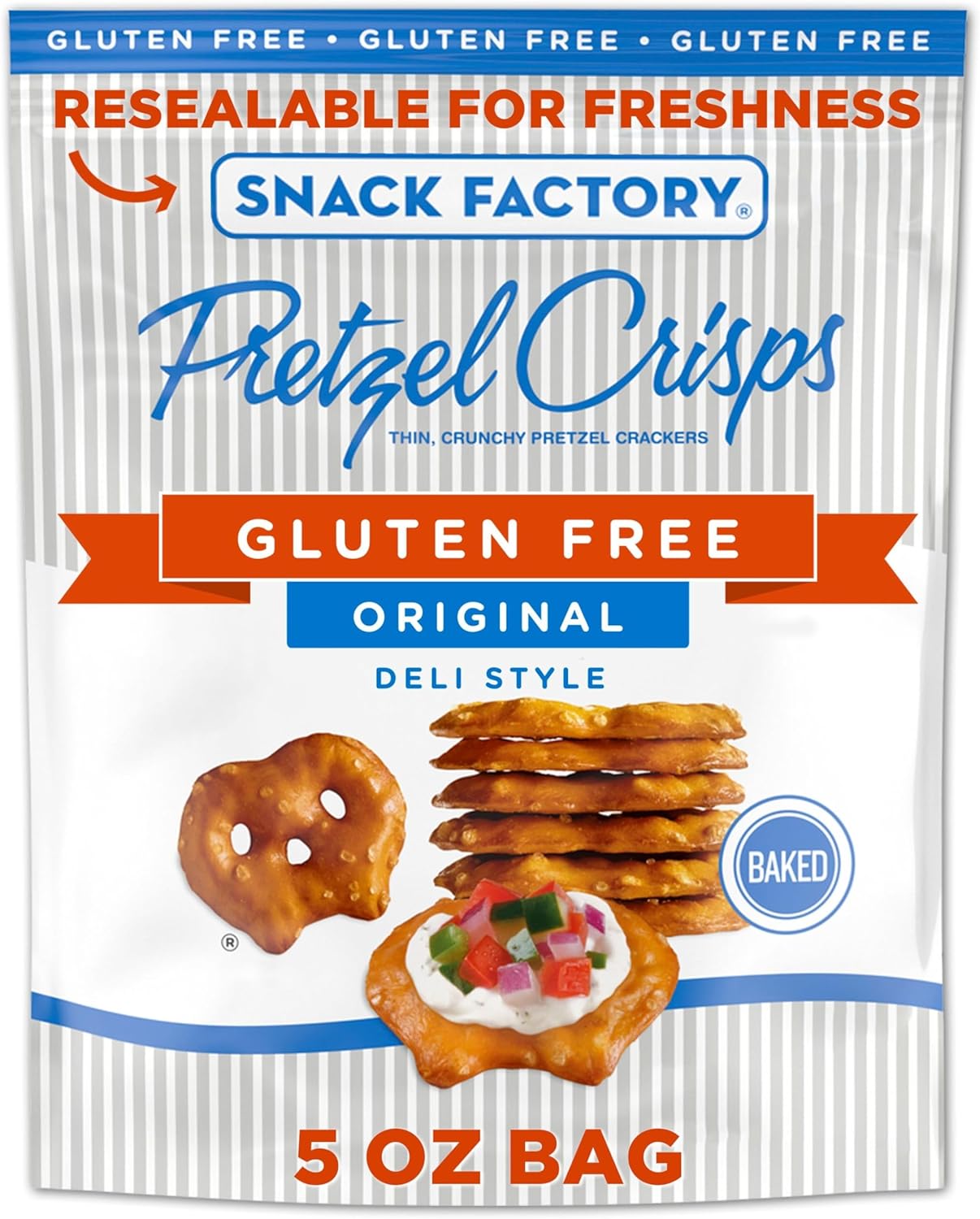 Snack Factory Pretzel Crisps Gluten Free Original Flavour 5oz