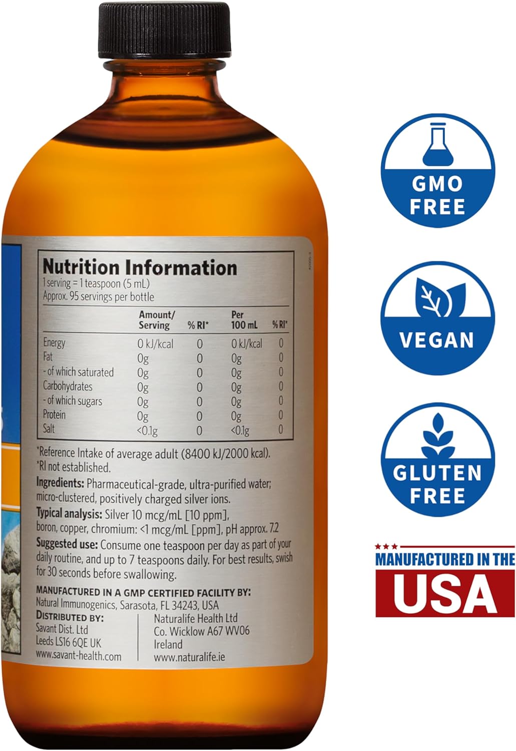 Sovereign Silver - Ion Water Concentrated 10ppm | 473 ML