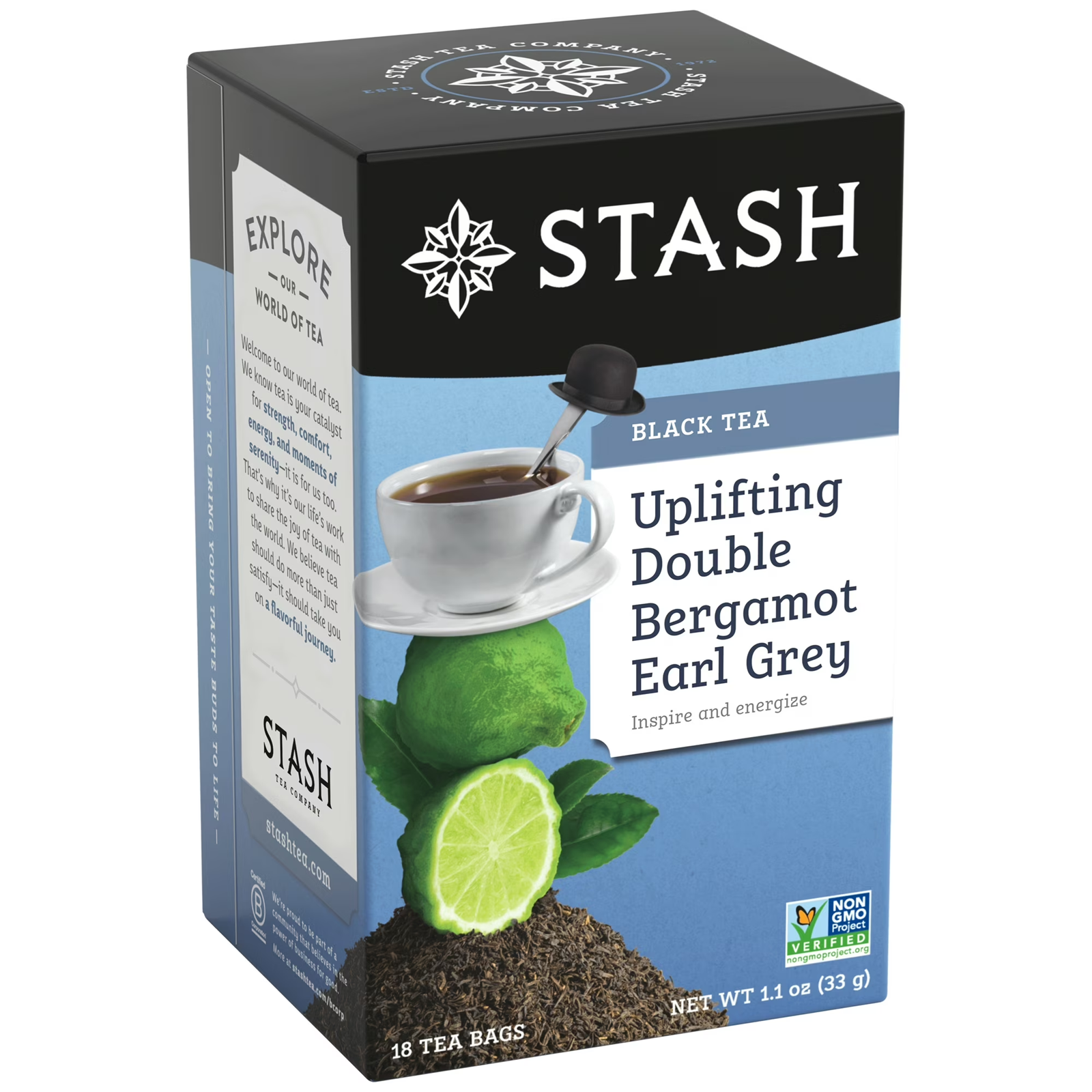 Stash Double Bergamot Earl Grey Black Tea | 18 Tea Bags