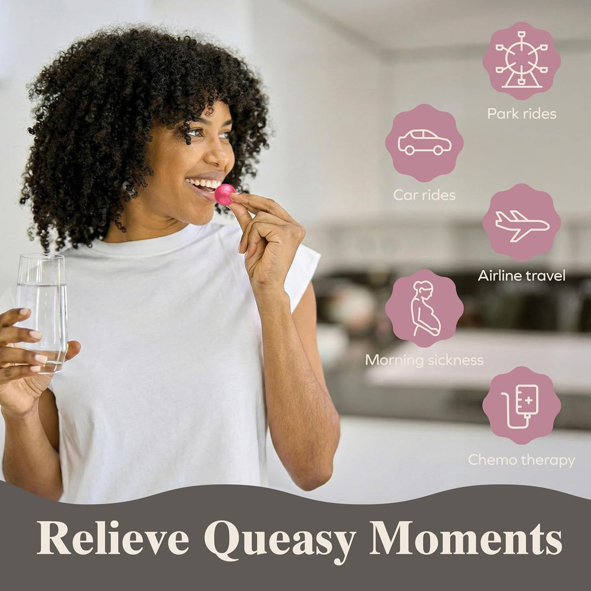 Three Lollies Queasy Drops | Variety | 32 Lozenges