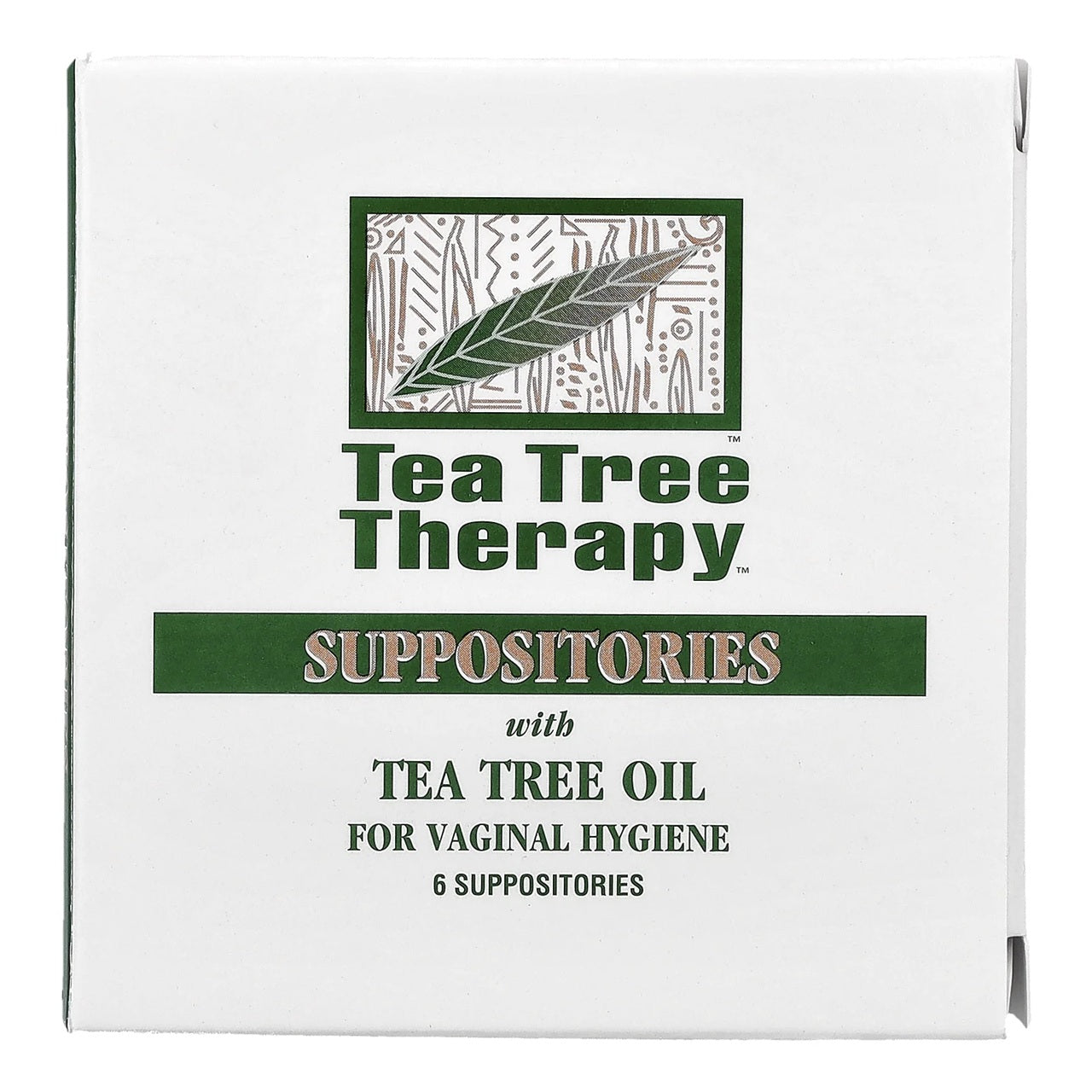 Tea Tree Therapy Vaginal Suppositories with Oil | 6 Count