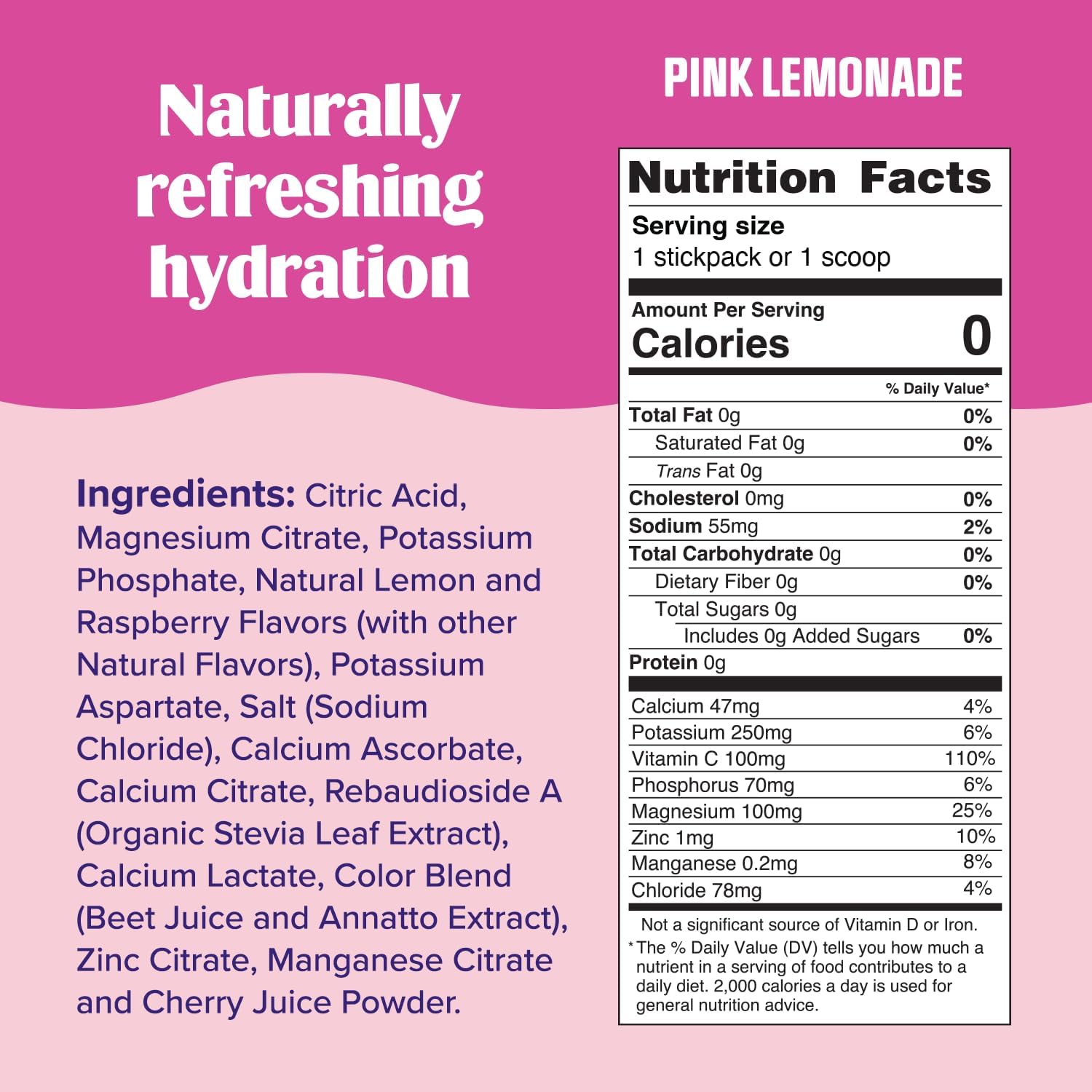 Ultima Replenisher Hydrating Electrolyte Powder | Pink Lemonade | 90 Servings
