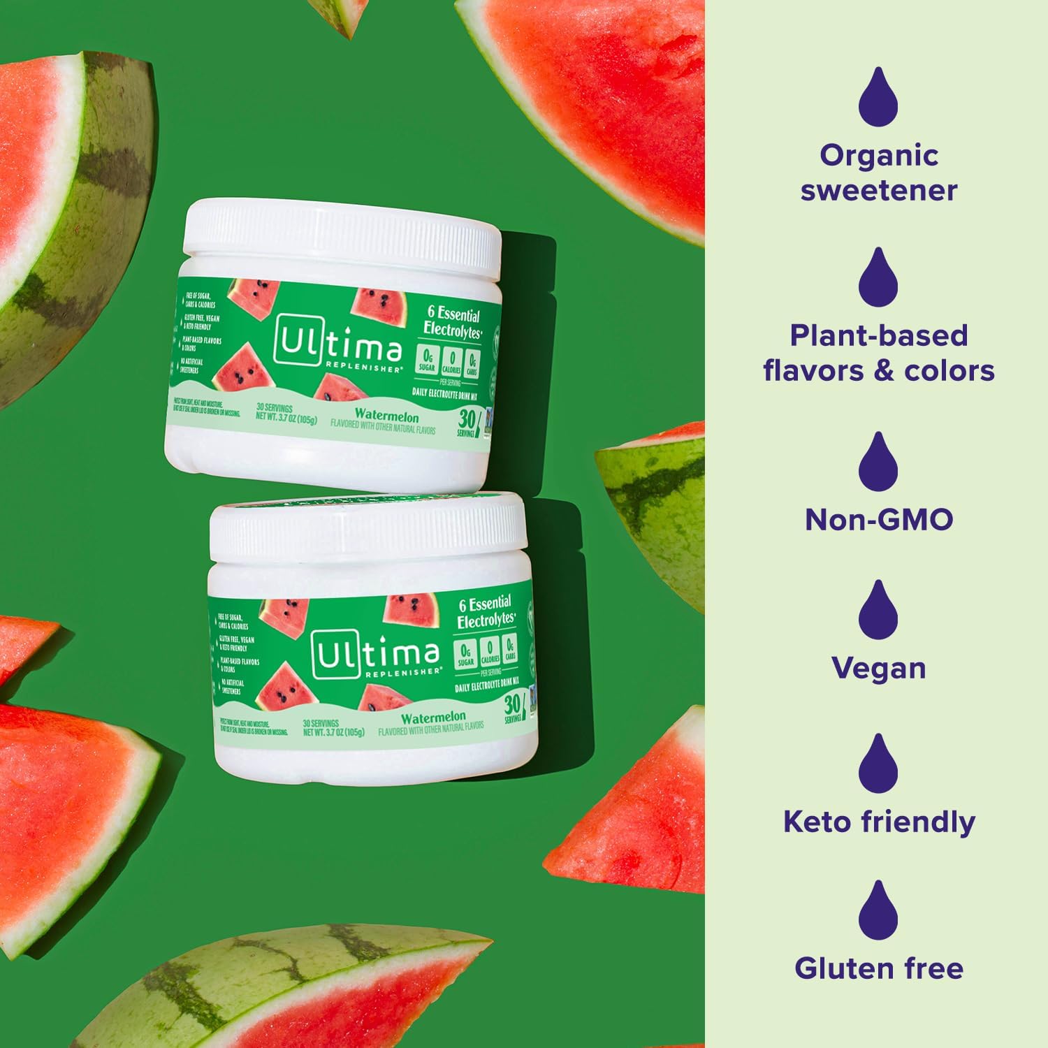 Ultima Replenisher Electrolyte Hydration PowderWatermelon 105GM