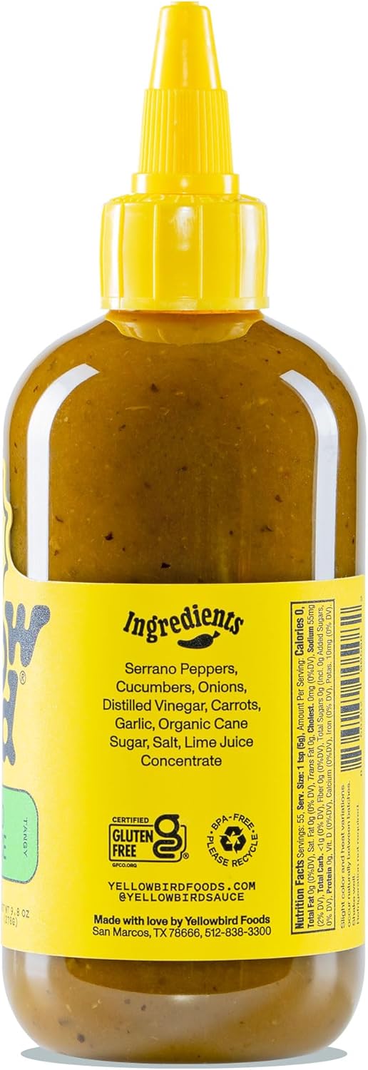 Yellowbird Serrano Hot Sauce 9.8 Oz by Yellowbird Sauce