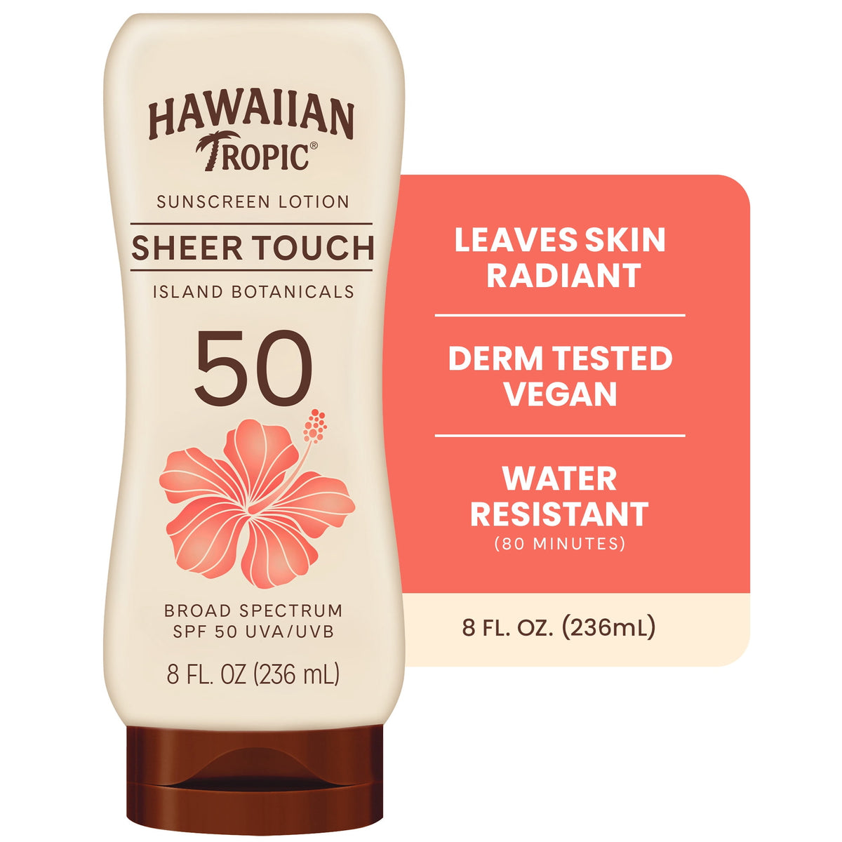 Hawaiian Tropic Sheer Touch Lotion SPF 50 Sunscreen | 8 Oz