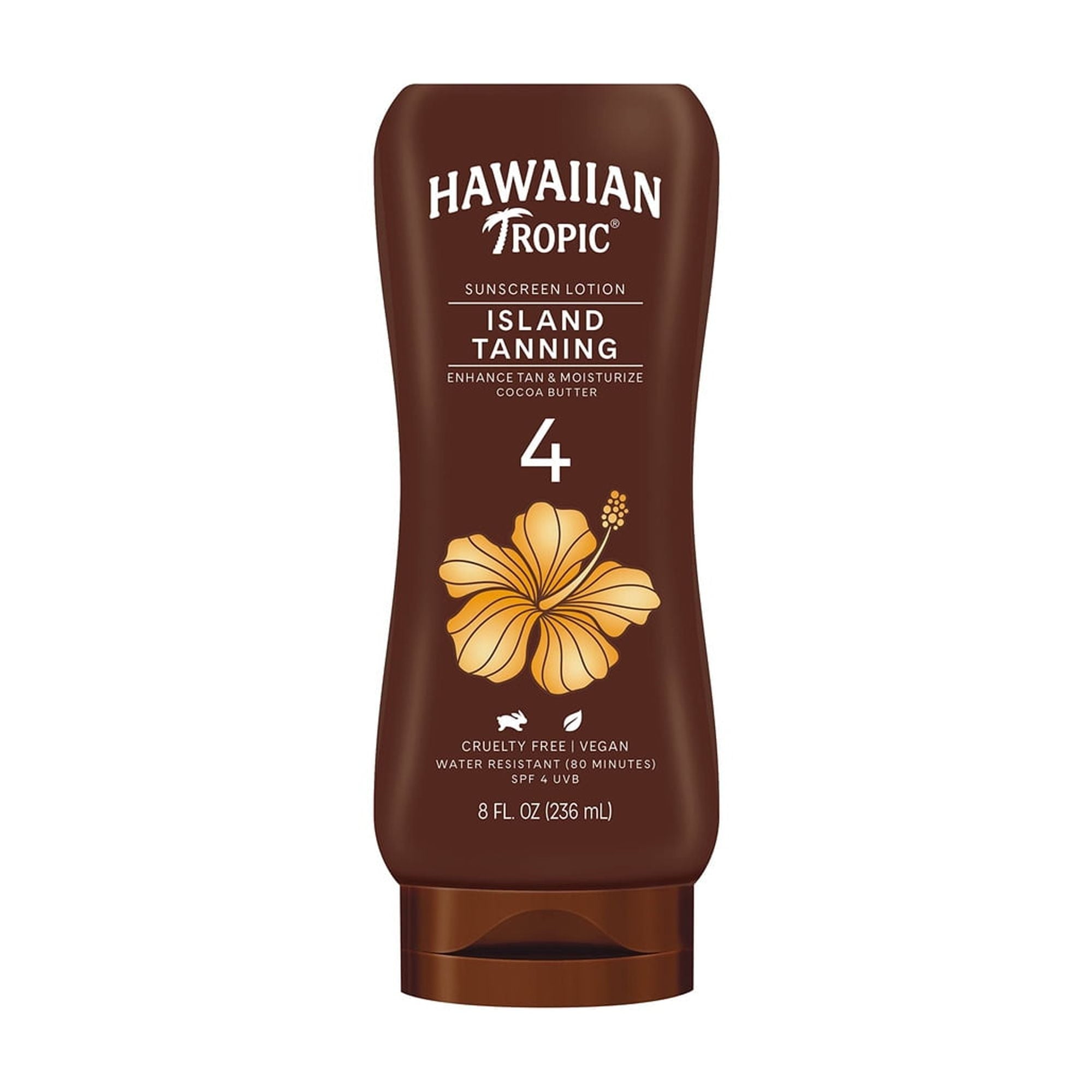 Hawaiian Tropic Tanning Lotion SPF 4 | 8 Oz (235 ml)