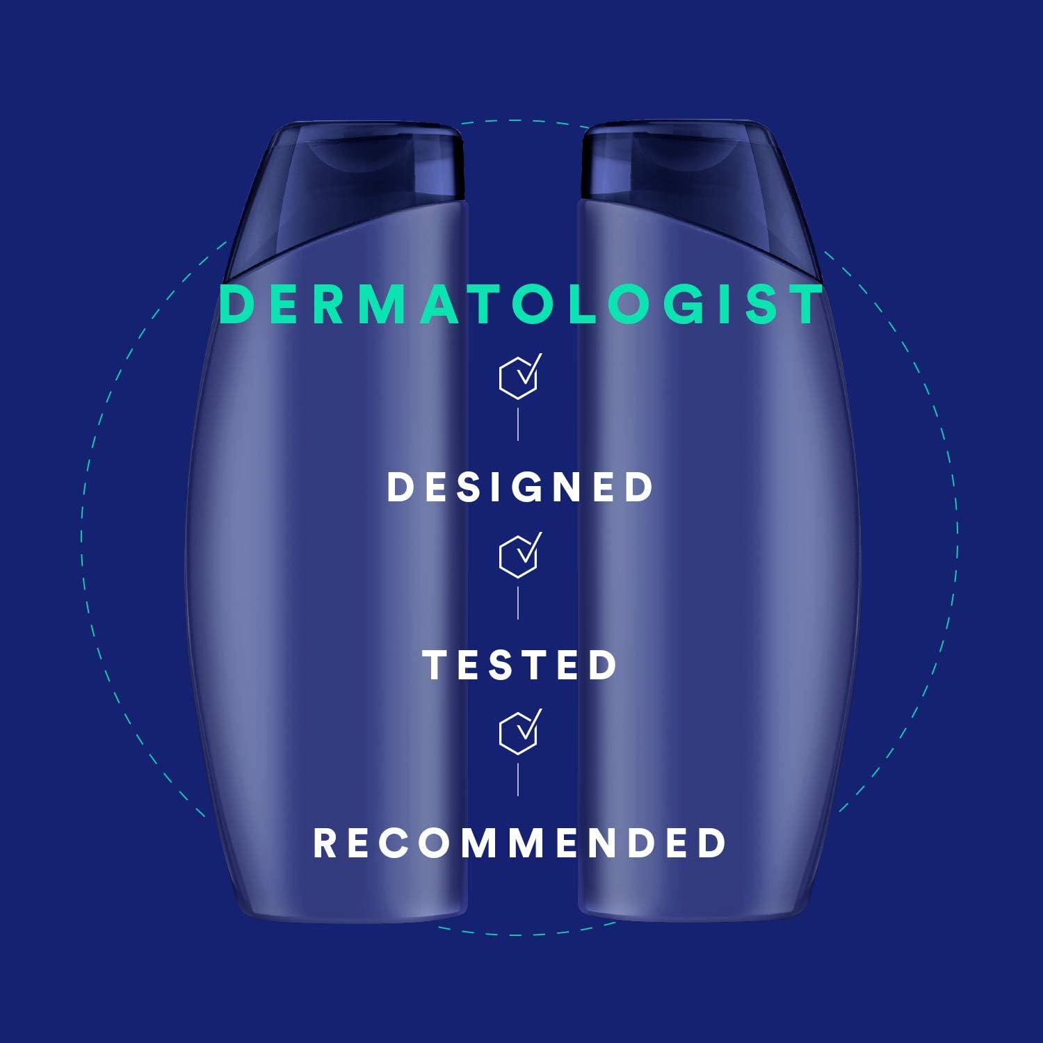 Head & Shoulders shampoo, dermatologist designed, tested and recommended. 