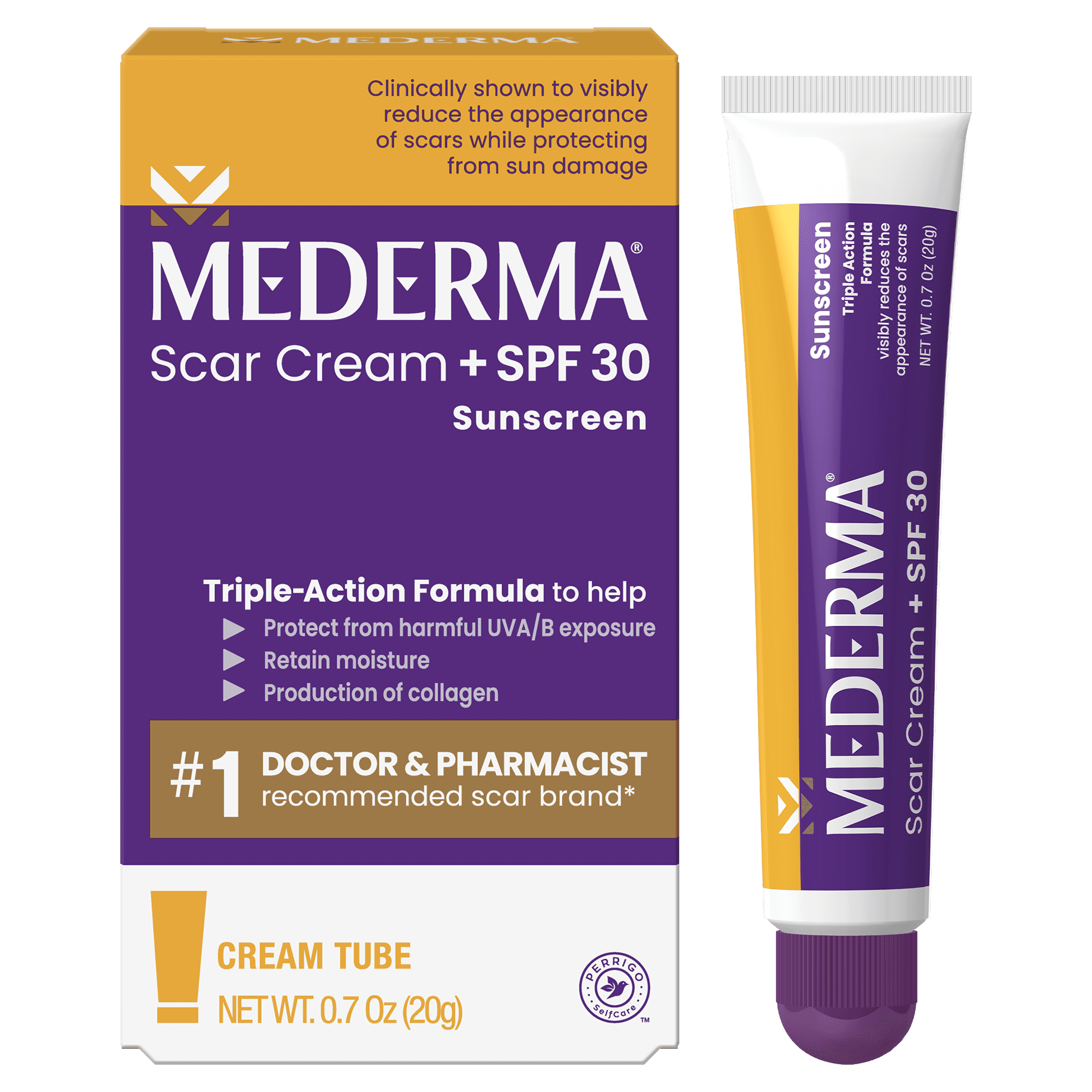 Mederma Scar Cream Plus SPF 30 | 0.7 Oz (20 g)