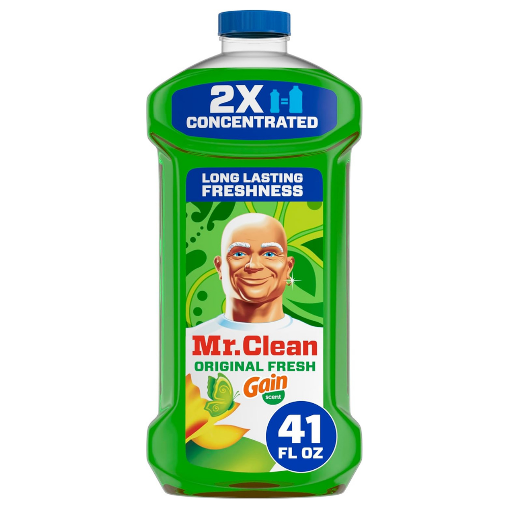 Bottle of Mr clean original fresh multi surface cleaner with 2x concentrated long lasting freshness