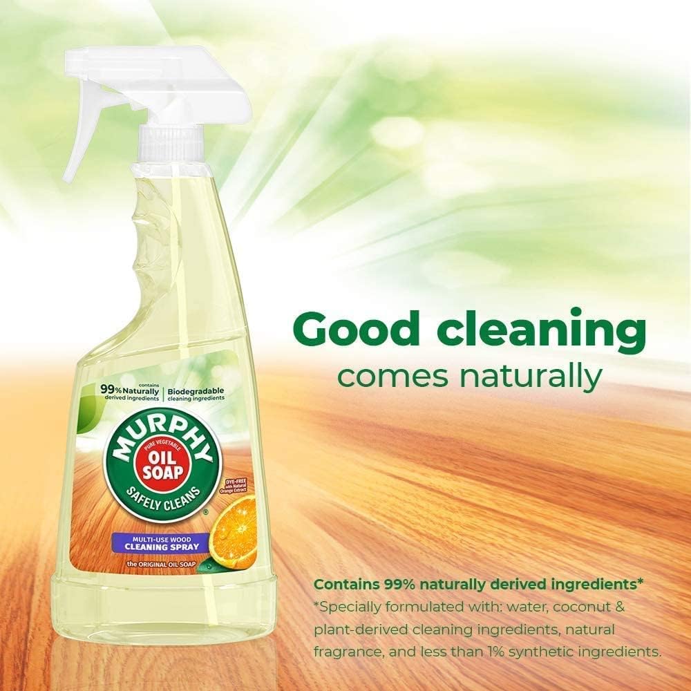 Murphy muli-use oil soap safely cleans naturally. 