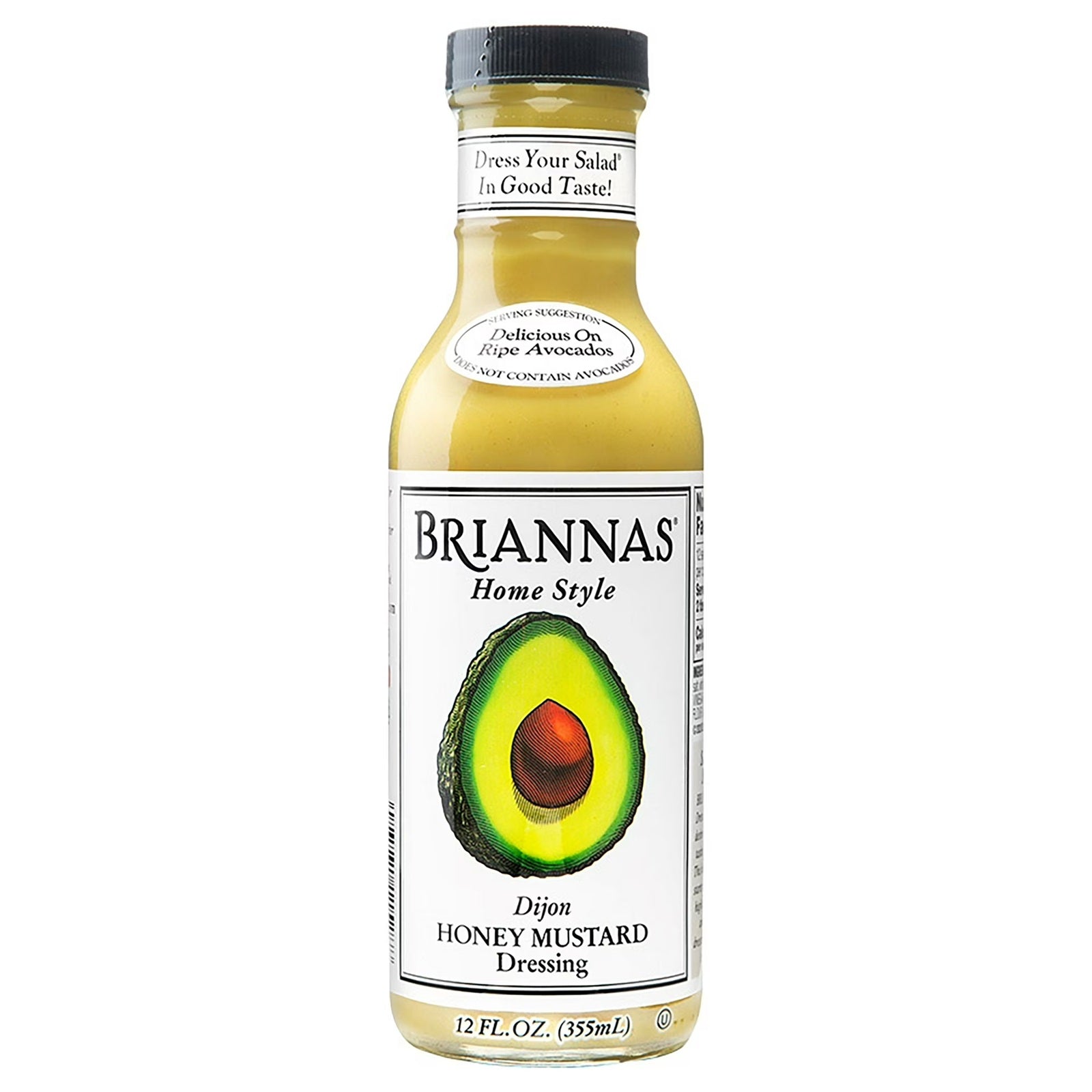 Briannas Home Style Dijon Honey Mustard Dressing | 12 Oz (355 ml)