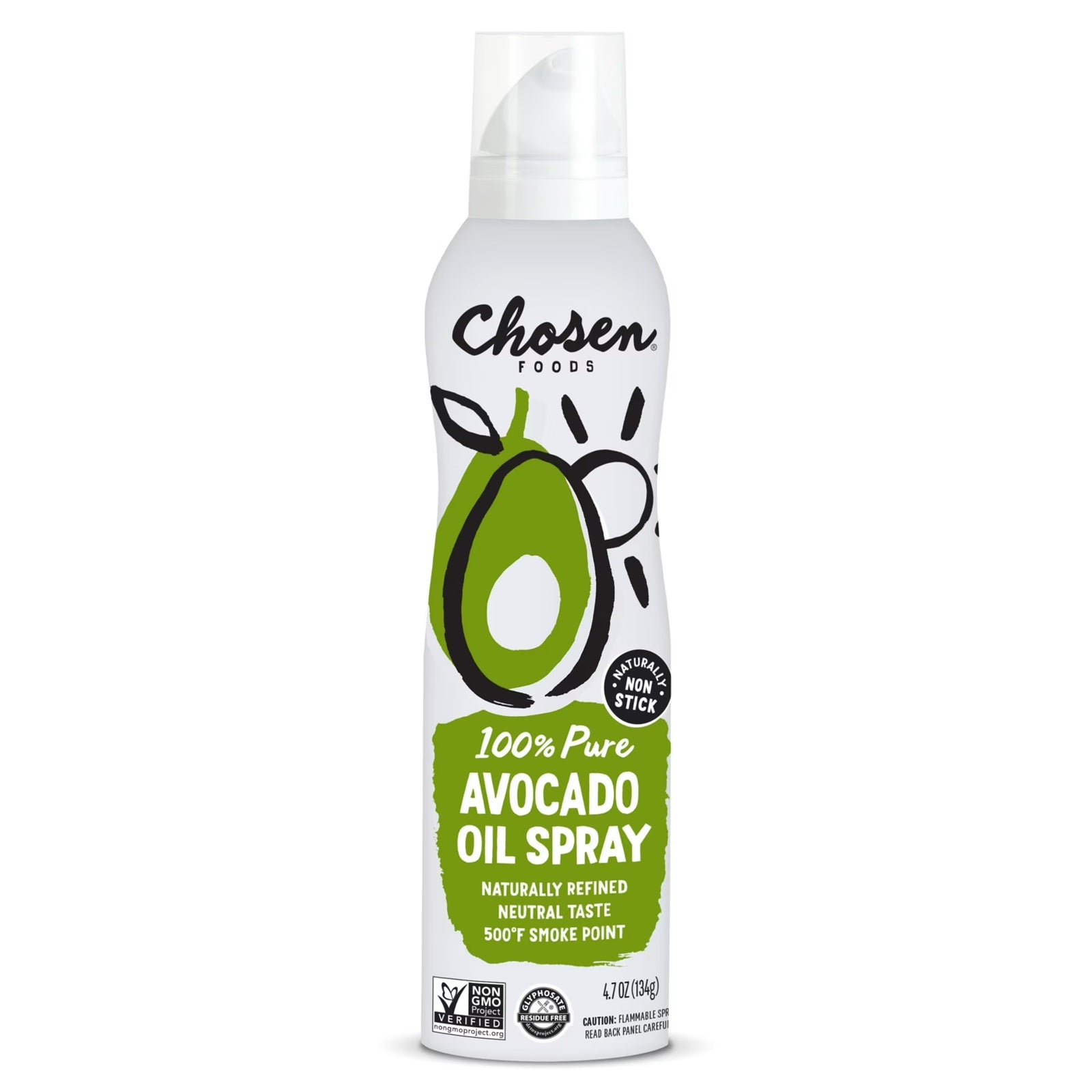 Chosen Foods 100% Pure Avocado Oil Spray | 4.7 Oz (134 g)