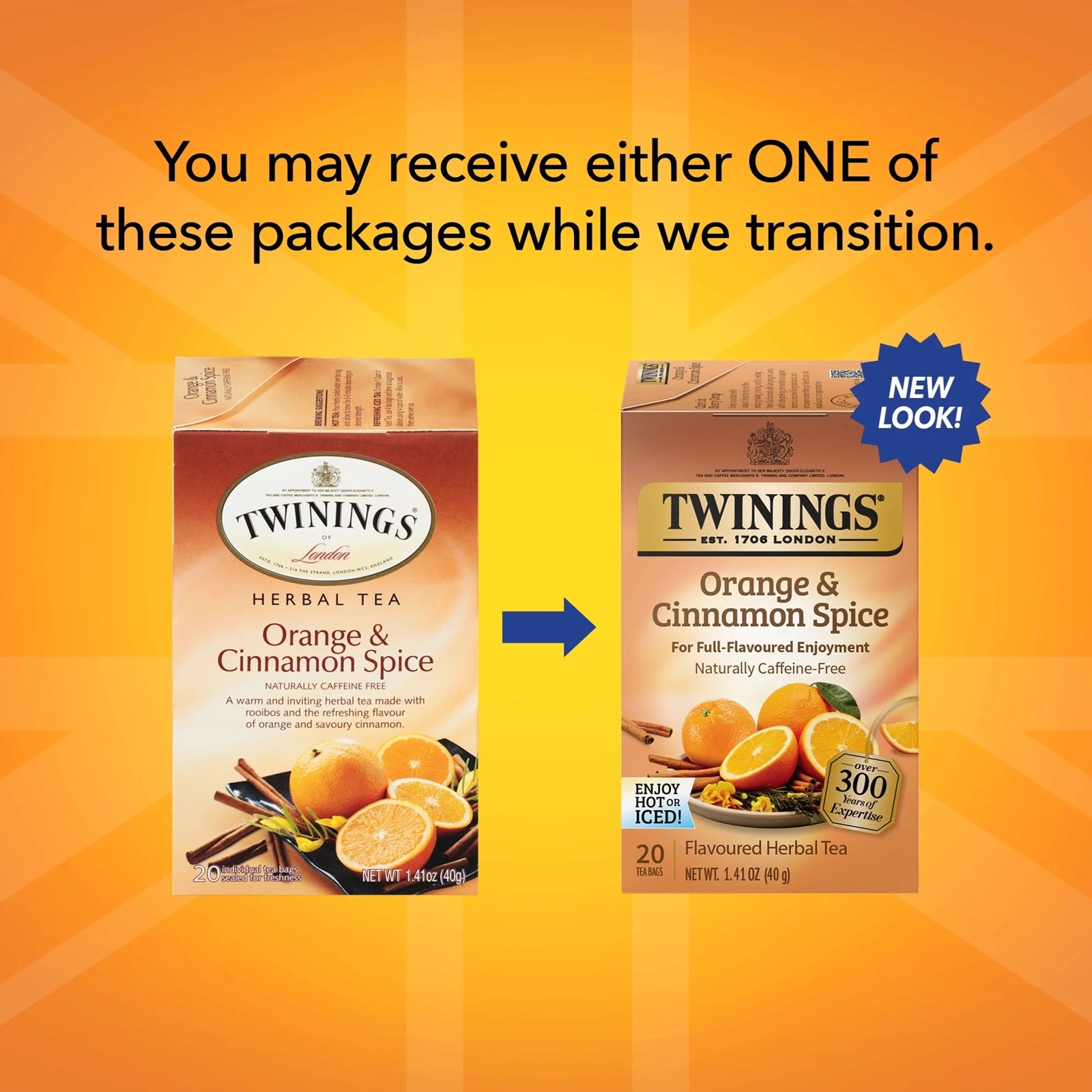 Twinings Orange & Cinnamon Spice Tea | 20 Tea Bag