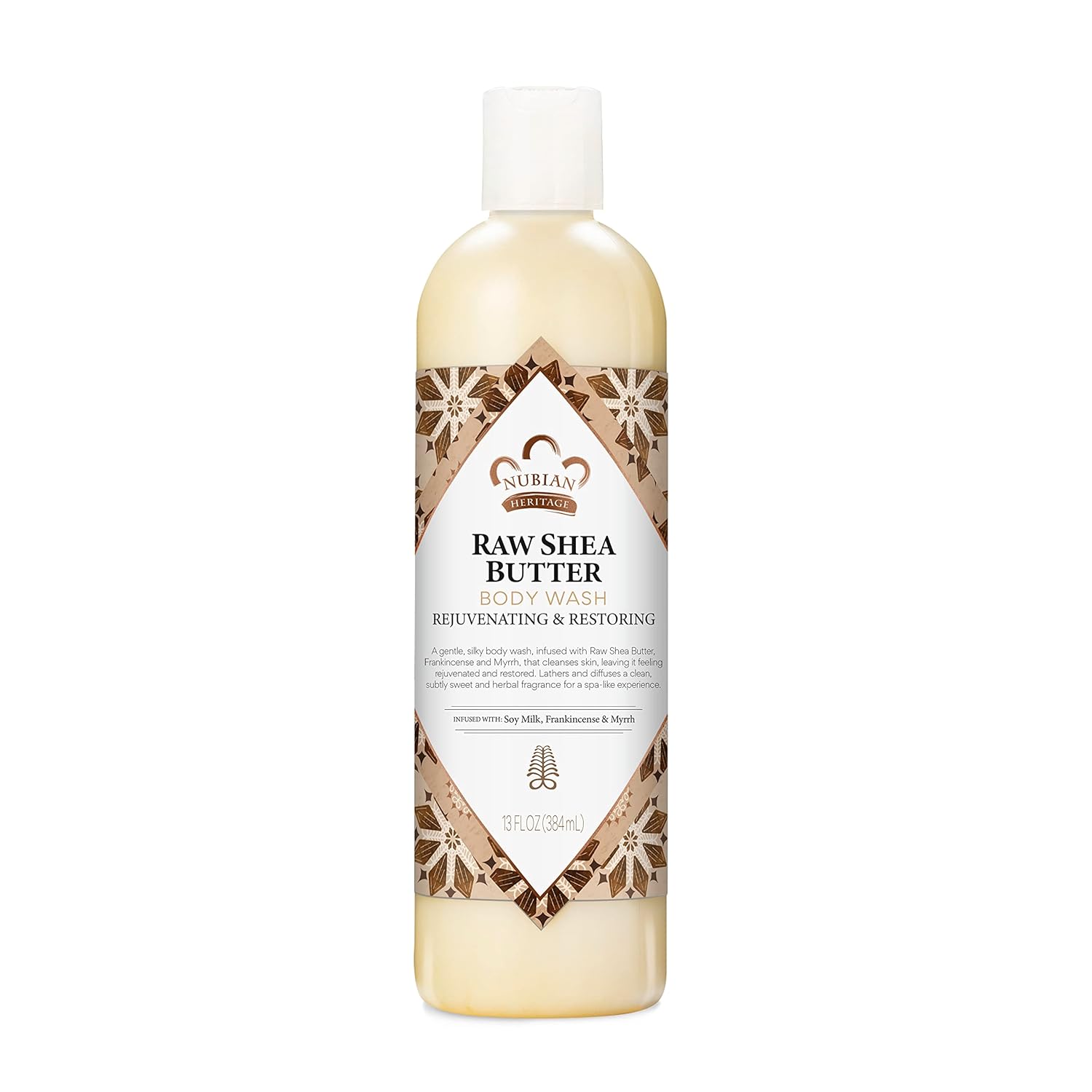 Nubian Heritage raw shea butter body wash for rejuvenating and restoring 