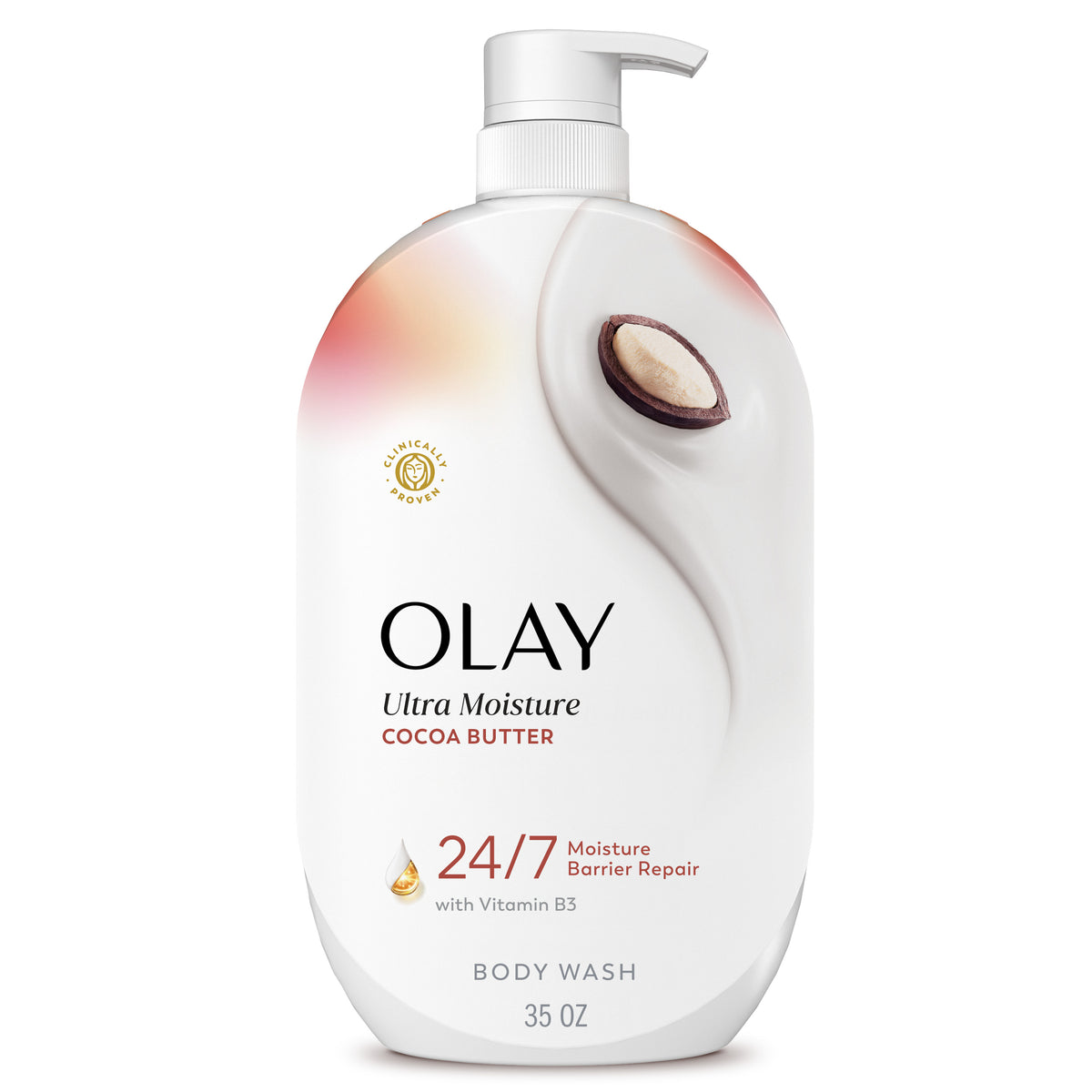Olay Body Wash | Cocoa Butter Scent | 35 Oz (1.03 L)