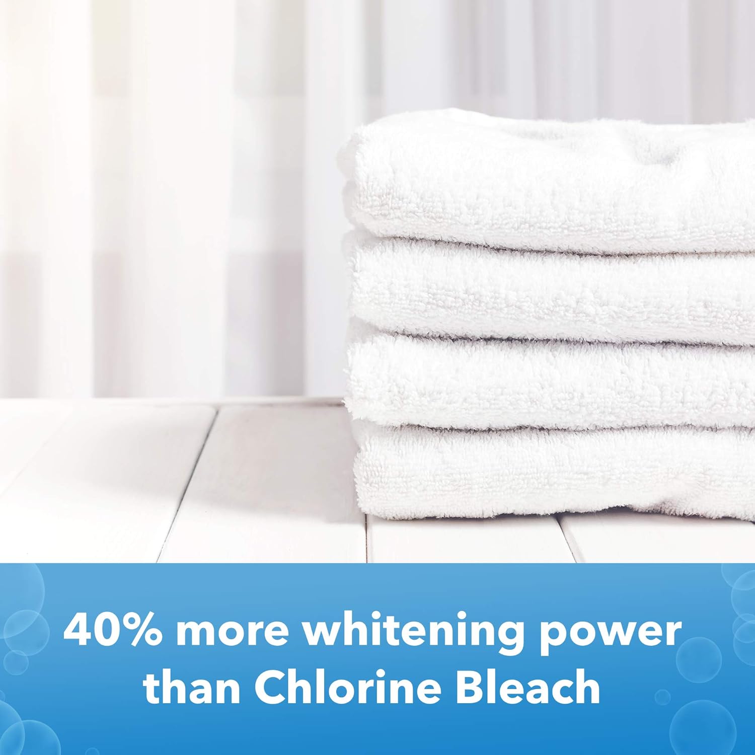 OxiClean white revive multipurpose stain remover with 40% more whitening power than chlorine bleach 