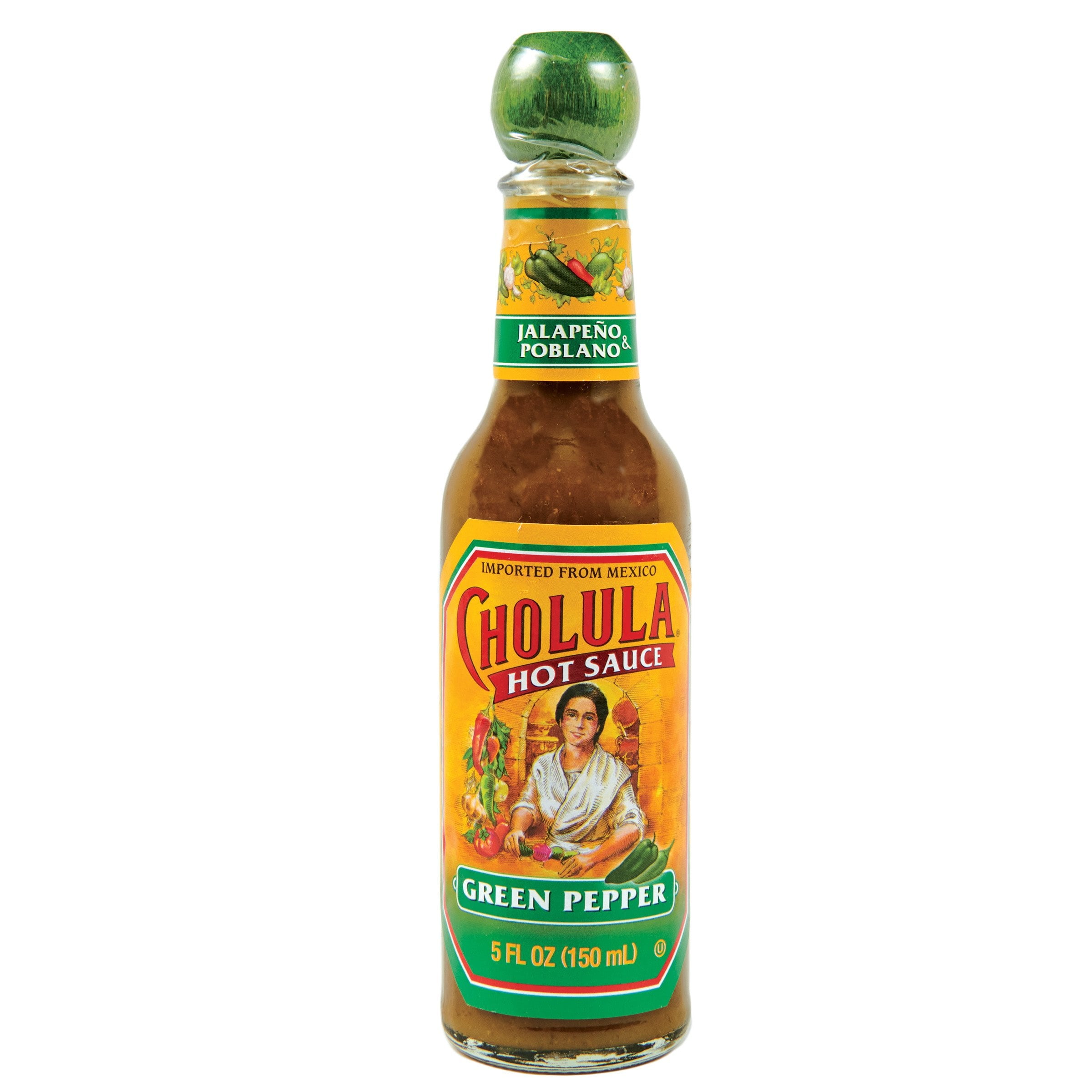 Cholula Green Pepper Hot Sauce | 5 Oz (150 ml)