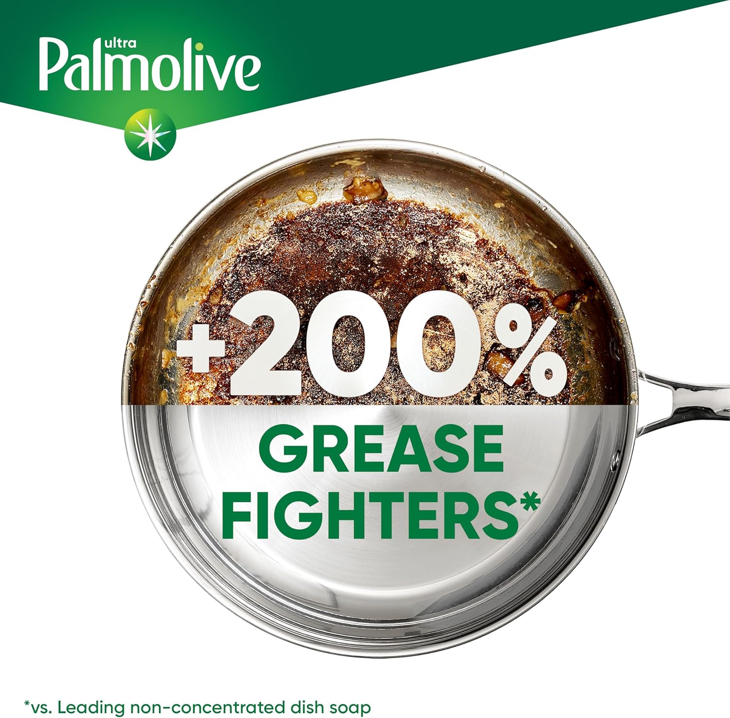 Palmolive ultra strength liquid dish soap beats 200% of grease fighters