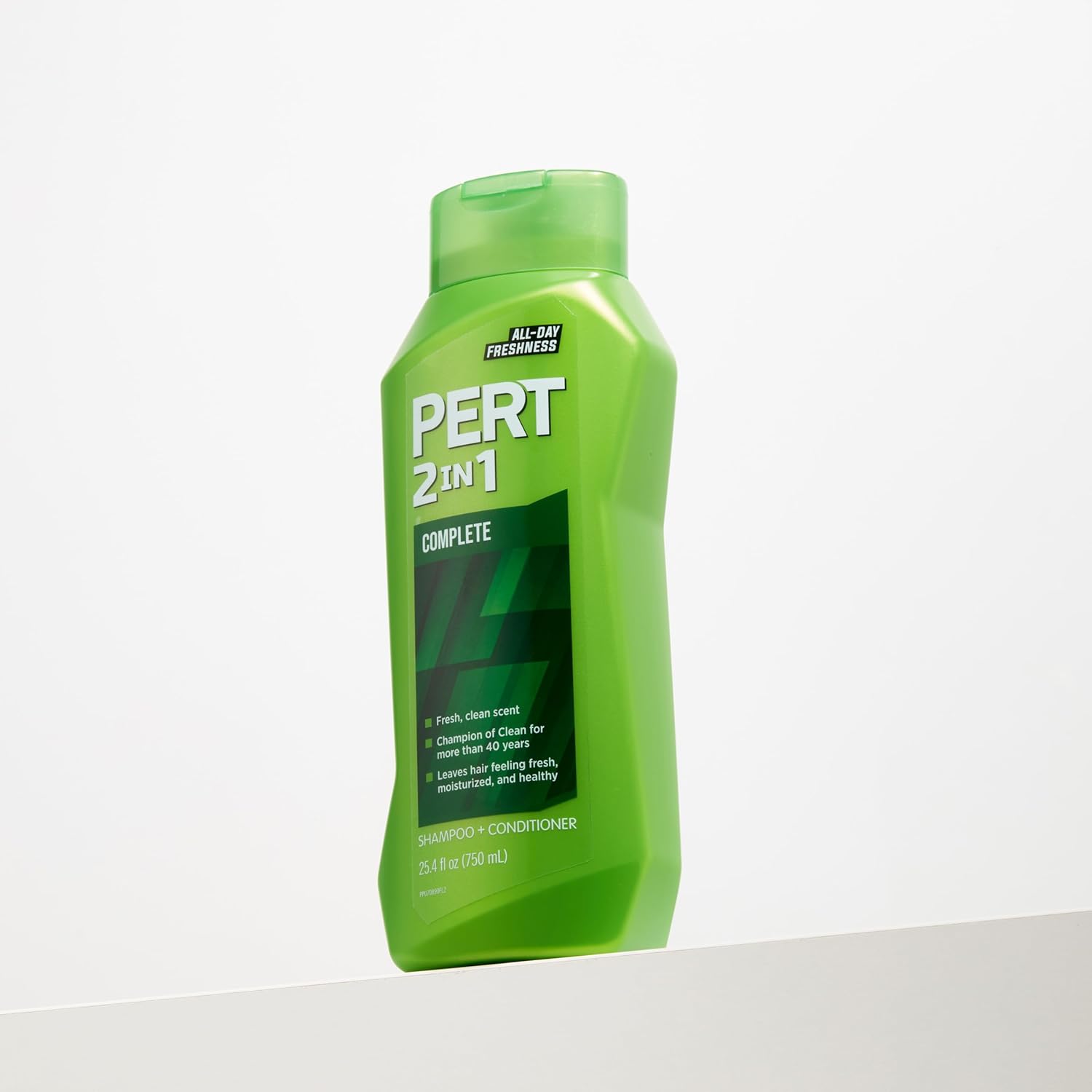 Pert 2-in-1 complete shampoo & conditioner for all day freshness, leaving hair feeling fresh, moisturized and healthy. 