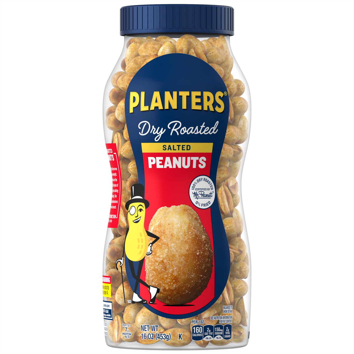 Planters Dry Roasted Peanuts | 16 Oz (453 g)
