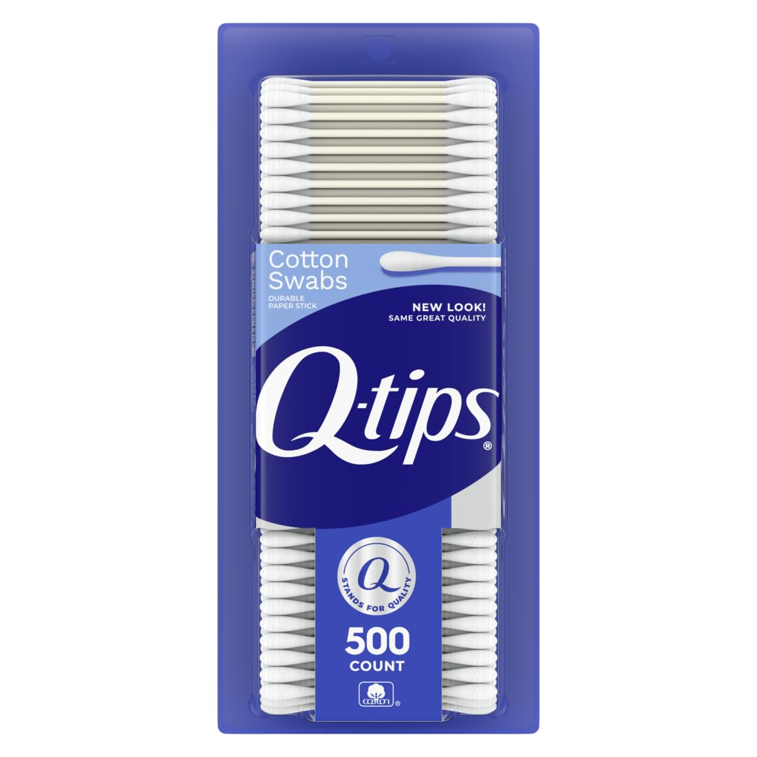 Pack of 500 Q-tips - cotton swabs on durable paper stick