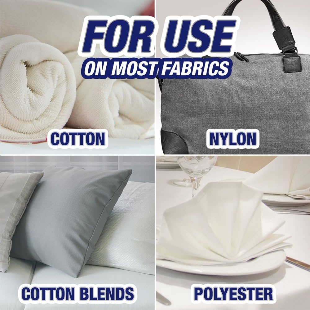 Resolve upholstery and fabric spray is great for use on most fabric including cotton stains, nylon stains, polyester stains and cotton blend stains. 