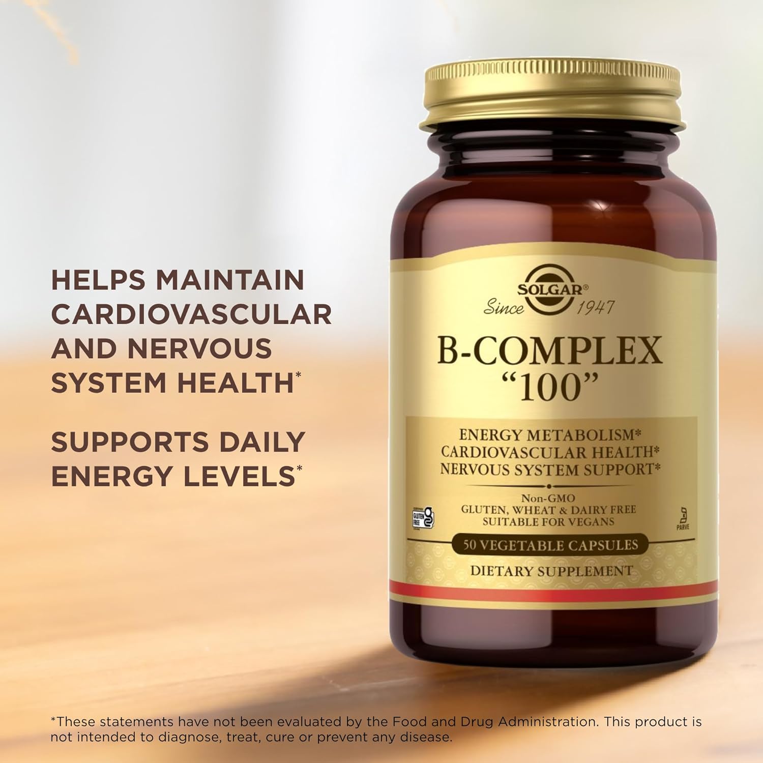 Solgar Vitamin B-Complex | 50 Vegetable Capsules