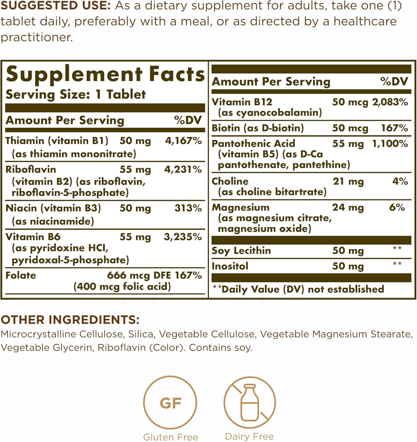 Solgar Megasorb Vitamin B-Complex | 100 Tablets