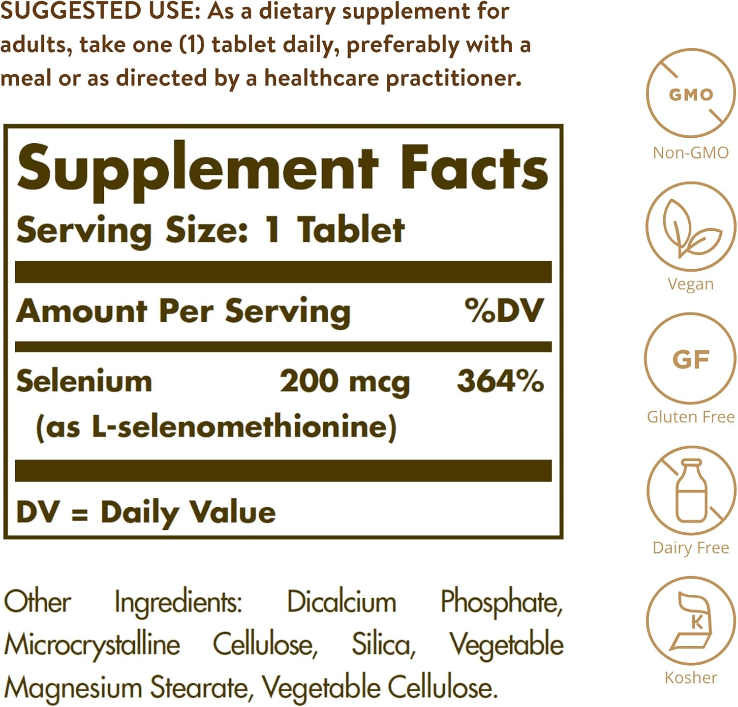 Solgar Selenium 200g | 250 Tablets