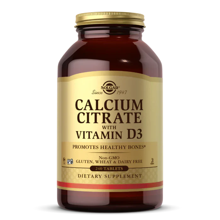 Solgar Calcium Citrate with Vitamin D3 | 240 tablets