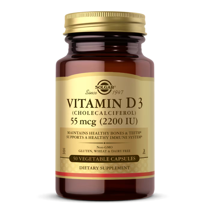 Solgar Vitamin D3 | 50 Vegetable Capsules