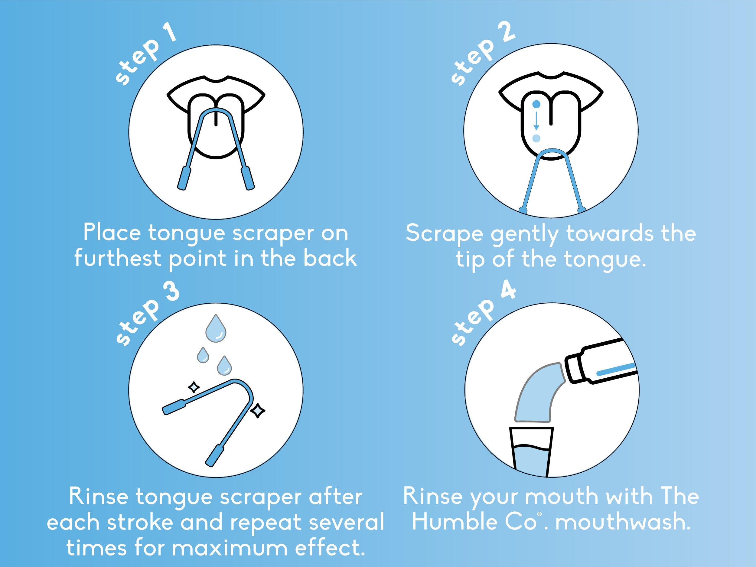 The Humble Co 2 Tongue Scrapers | 100% Stainless