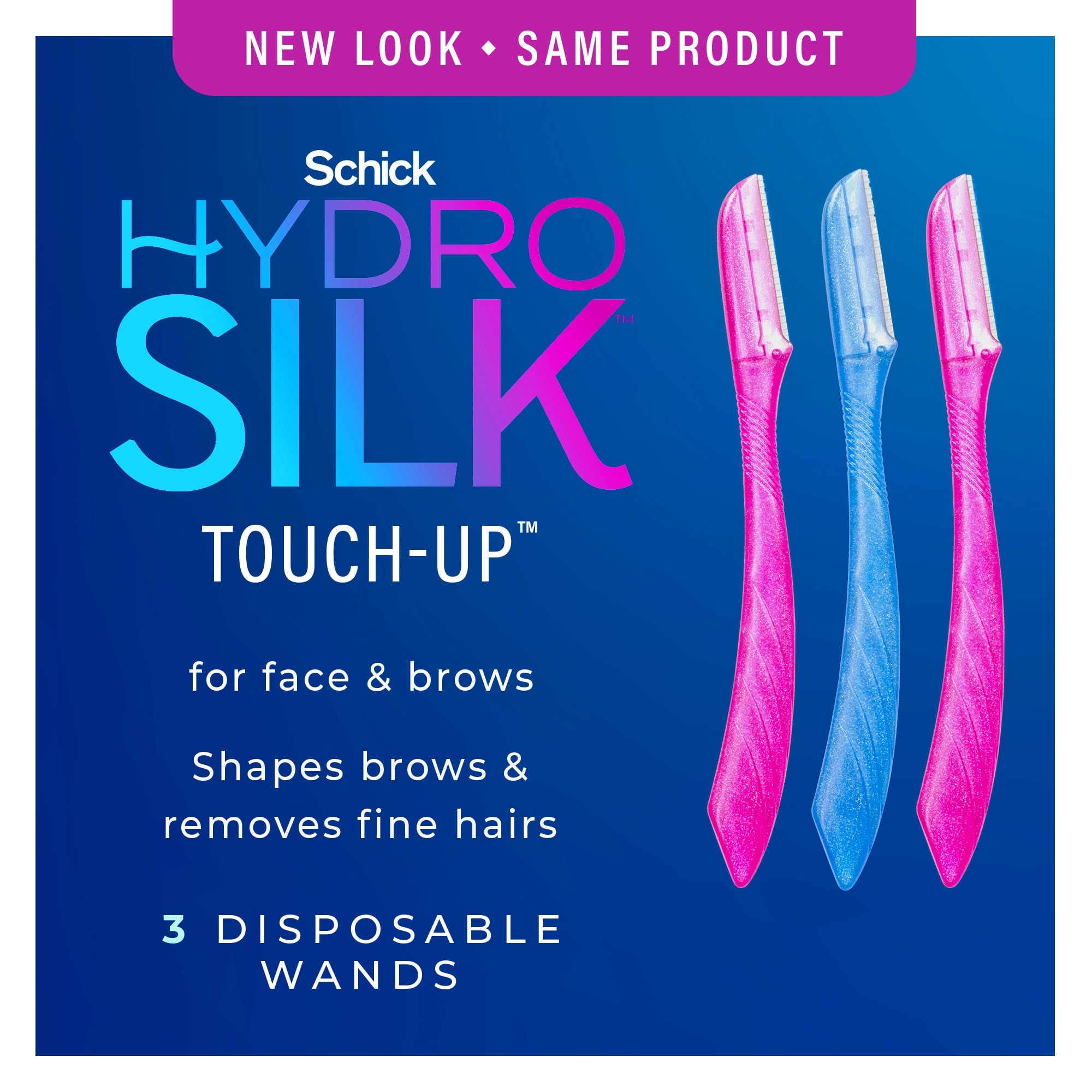 Schick Silk Touch-Up Multipurpose Exfoliating Dermaplaning Tool | 3 Count