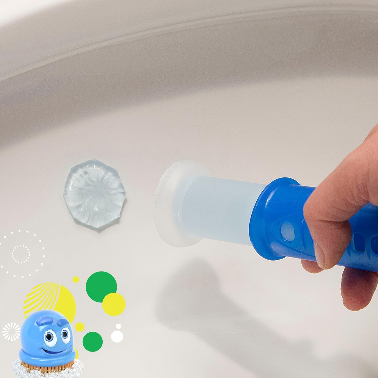 Seeing Scrubbing Bubbles fresh gel toilet stamps in a citrus scent