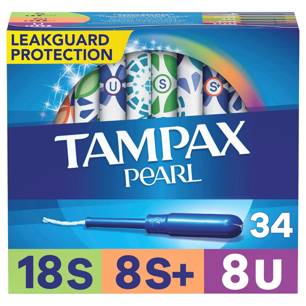 Tampax pearl multipack with leak guard protection