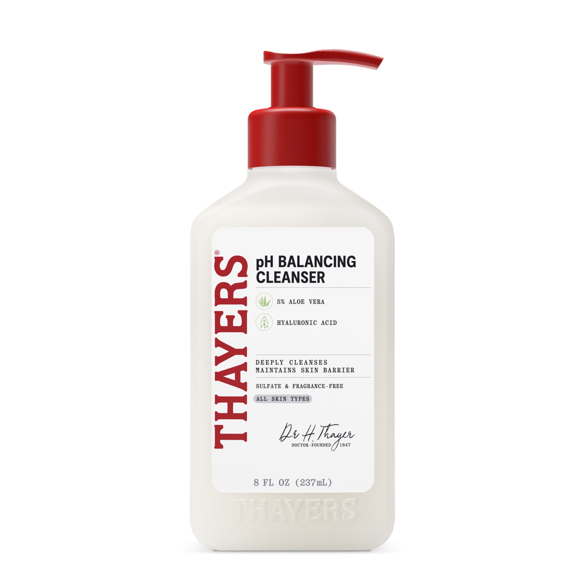 Thayers pH Balancing Daily Cleanser - Face Wash with Aloe Vera | 8 Oz  (237 ml)