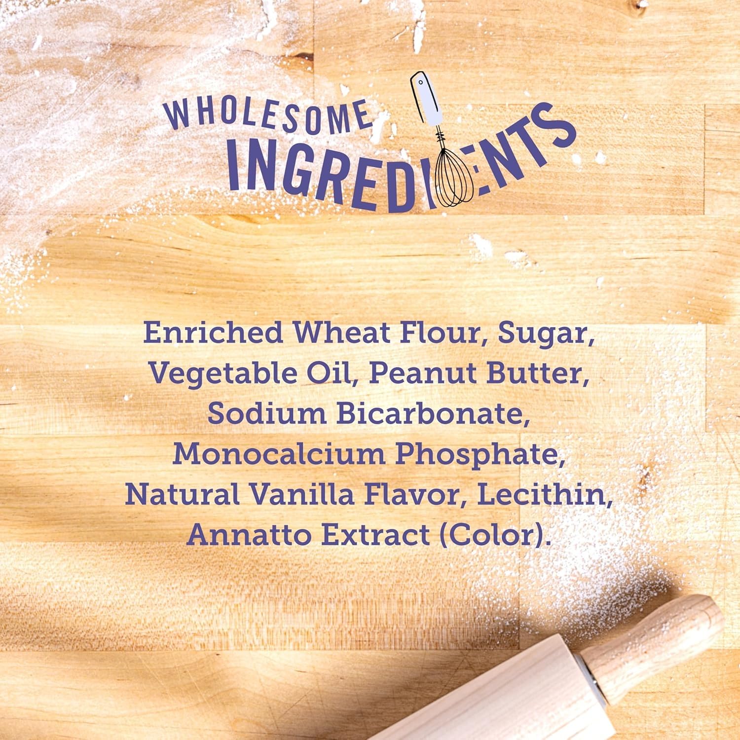 Three Dog bakery lick'n crunch! sandwich cookies made with wholesome ingredients - enriched wheat flour, sugar and more. 