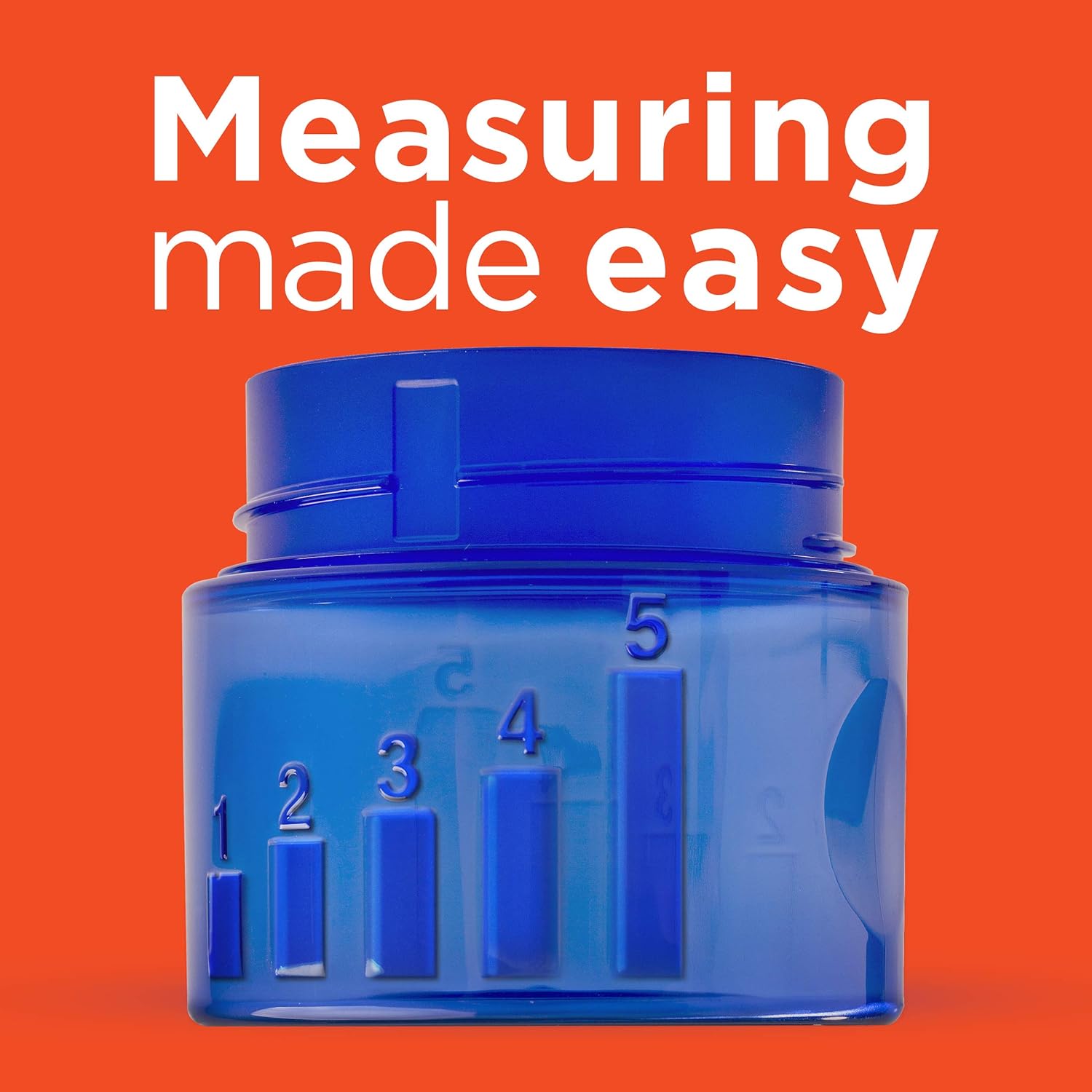 Tide liquid laundry detergent with measuring cup. 