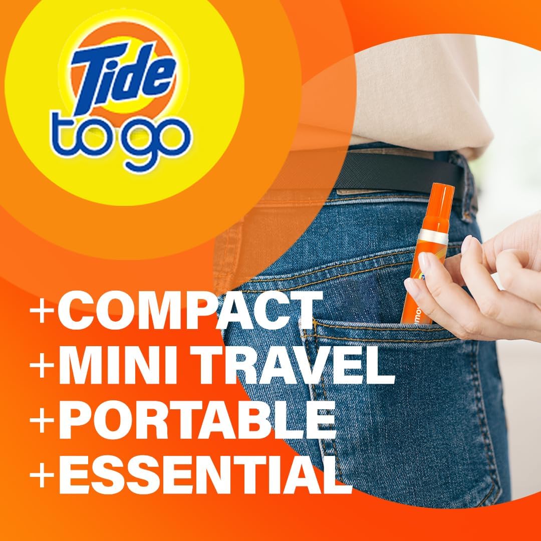 Tide to Go install stain remover pens are compact for portable stain remover on the go. 