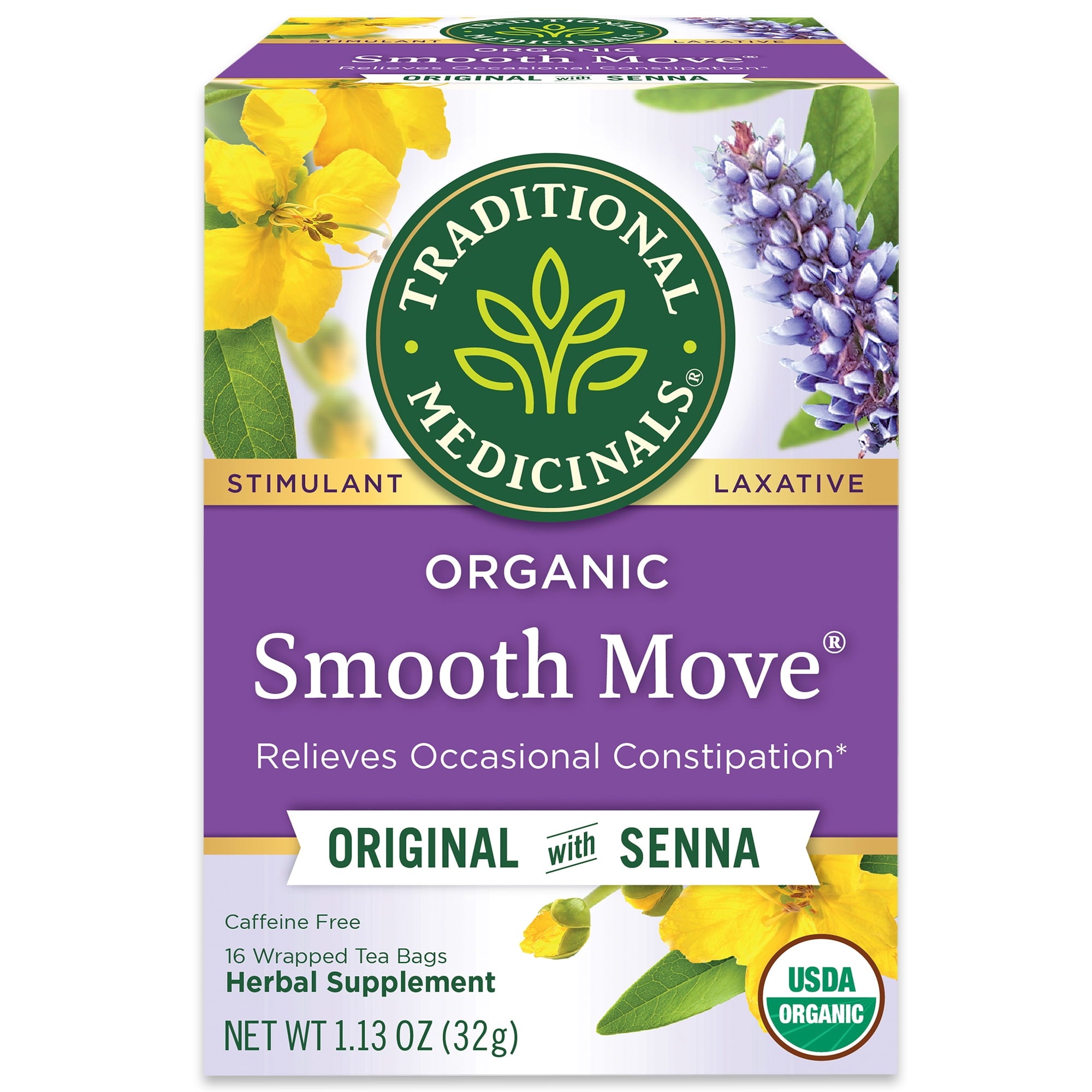 Traditional Medicinals Organic Senna Stimulant Laxative Tea | 16 Tea Bags
